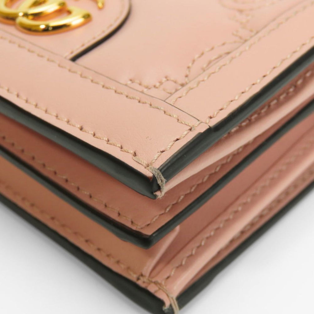 Gucci Pink Leather Wallet (Bi-Fold) (Pre-Owned)