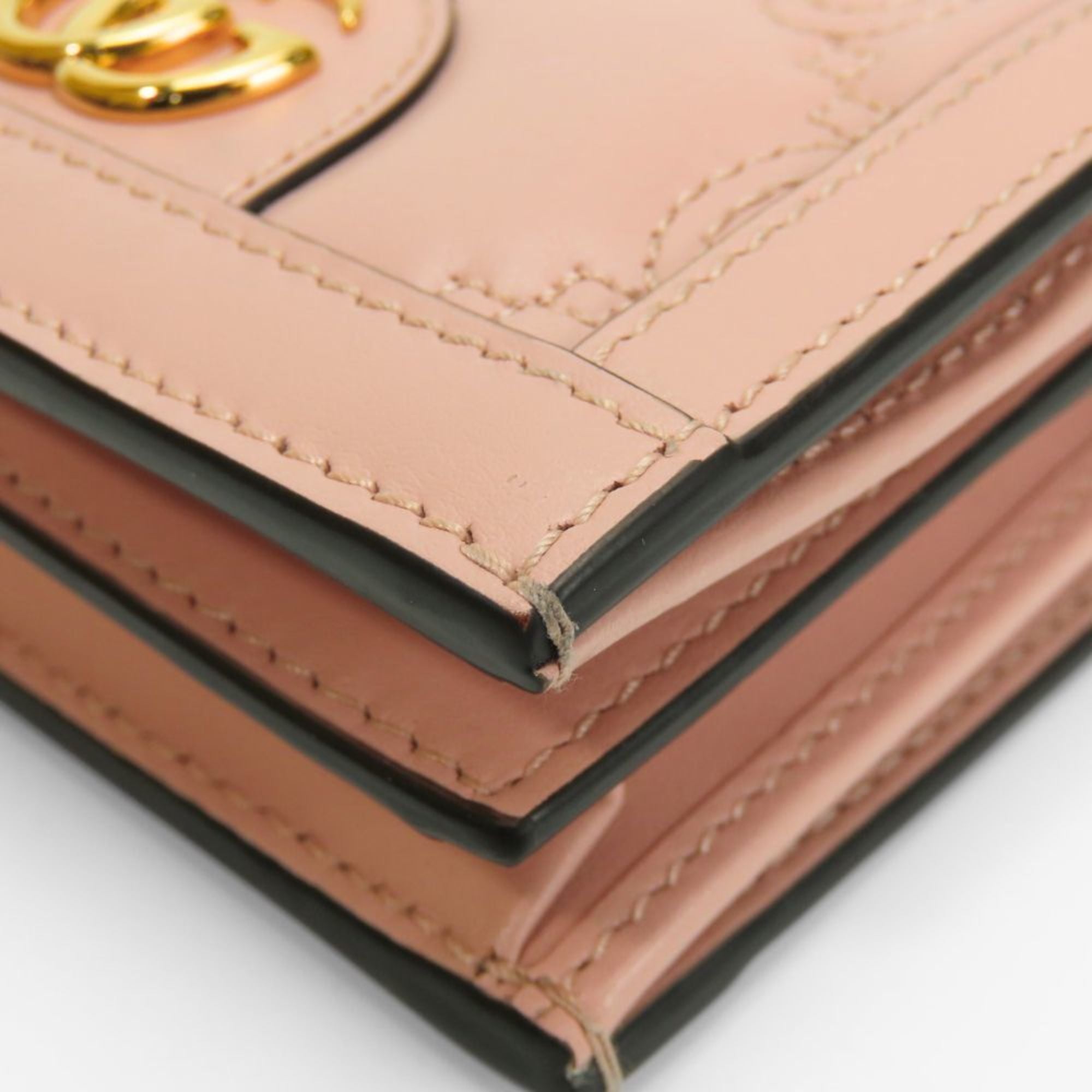 Gucci Pink Leather Wallet (Bi-Fold) (Pre-Owned)