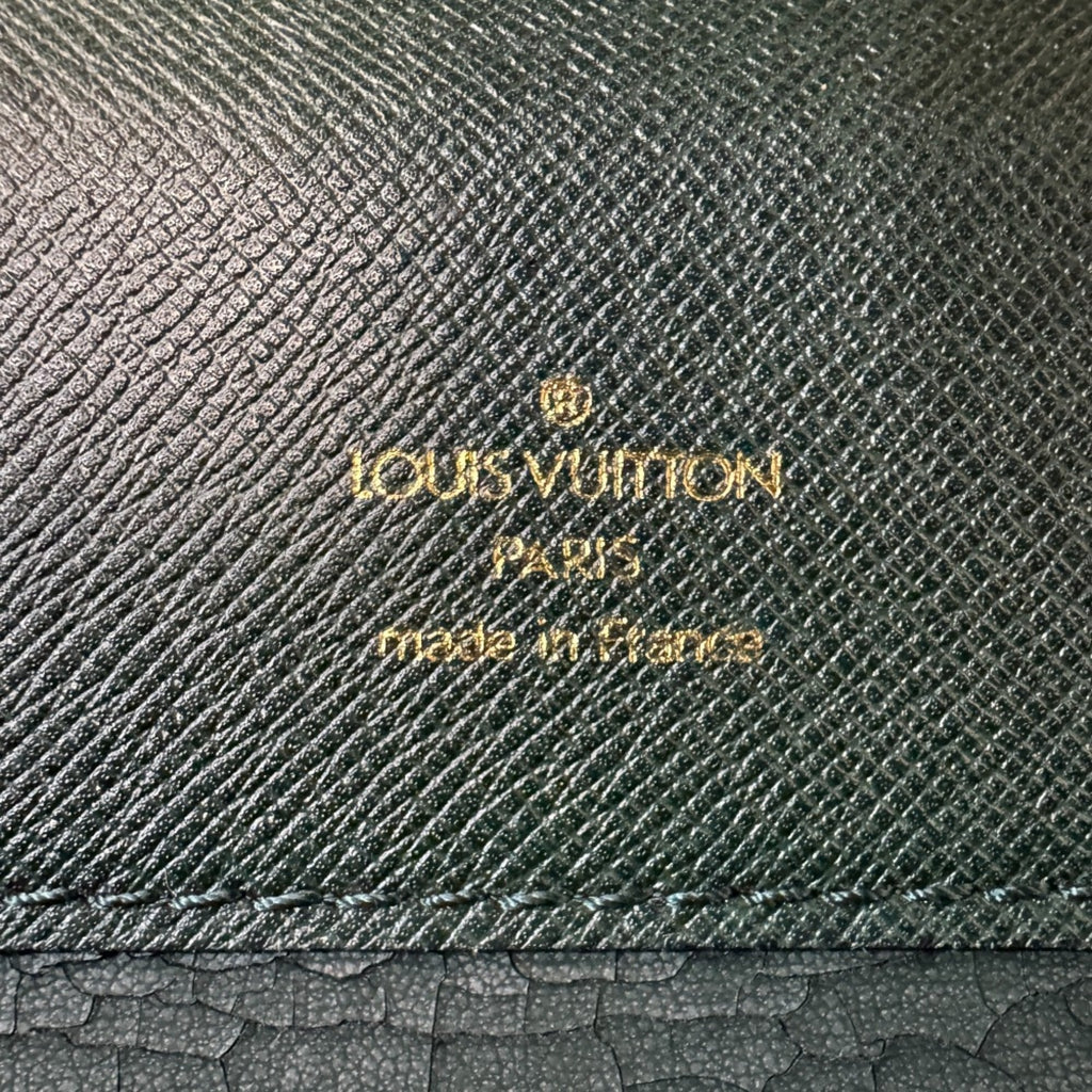 Louis Vuitton Taiga Green Taiga Leather Briefcase