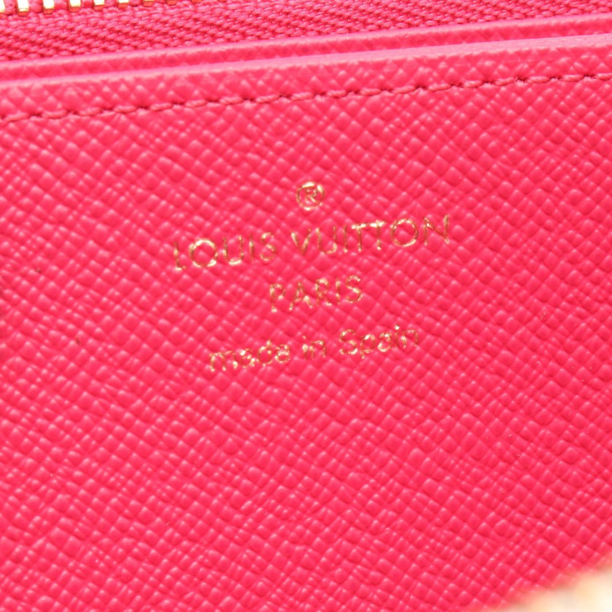 Louis Vuitton Multicolor Multi-Color White Pvc Damier Azur Long Wallet