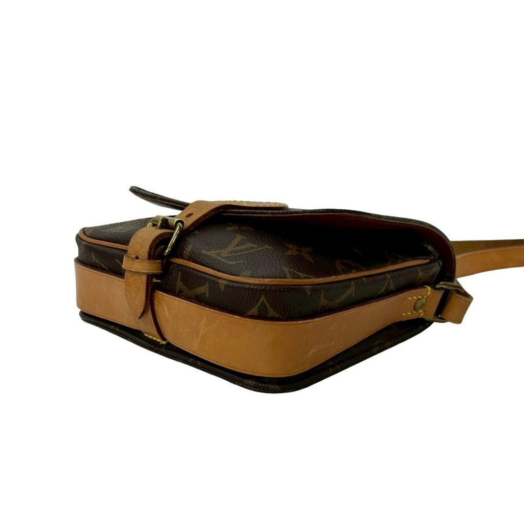 Louis Vuitton Brown Leather Pvc Pochette Shoulder Bag