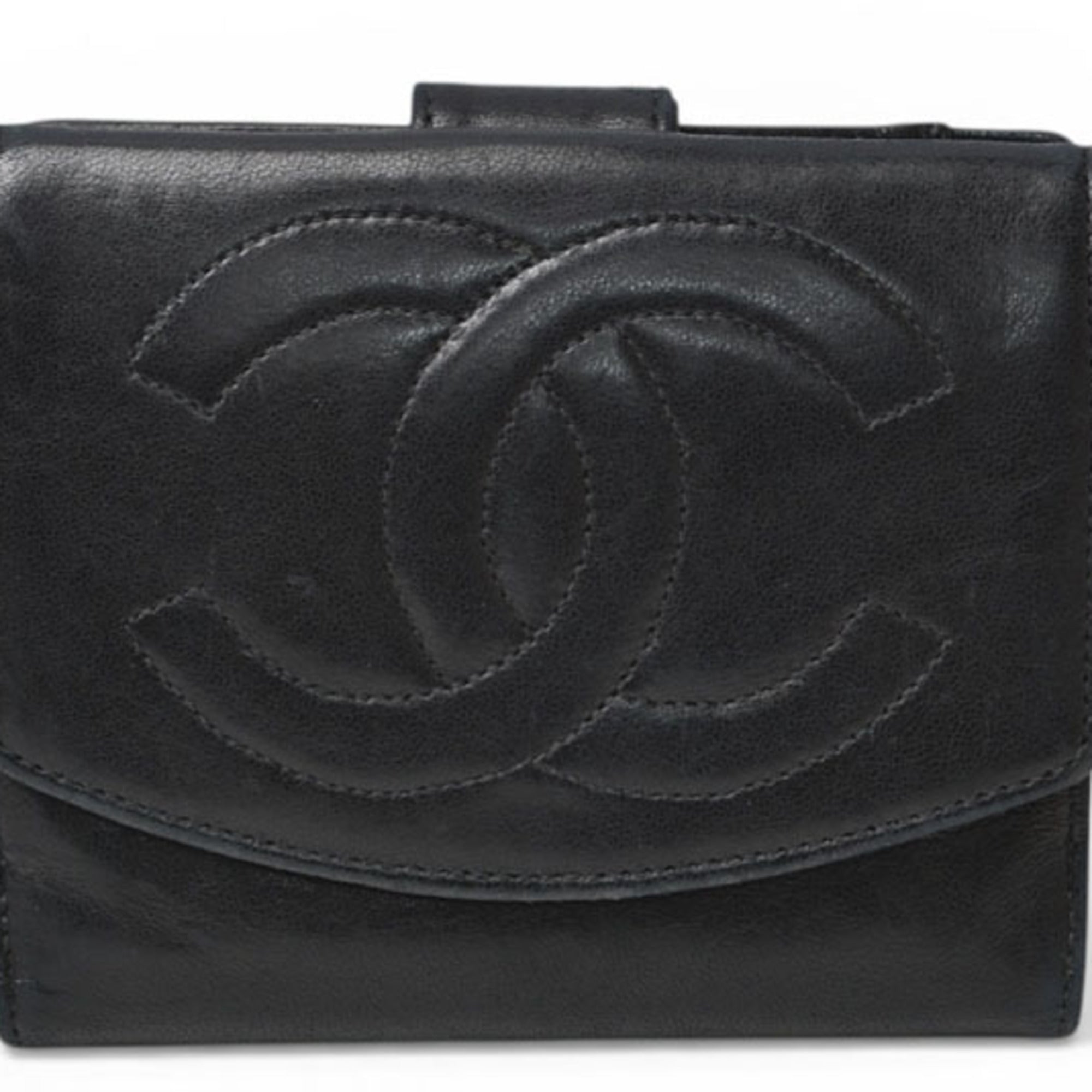 Chanel Black Leather Wallet (Bi-Fold)