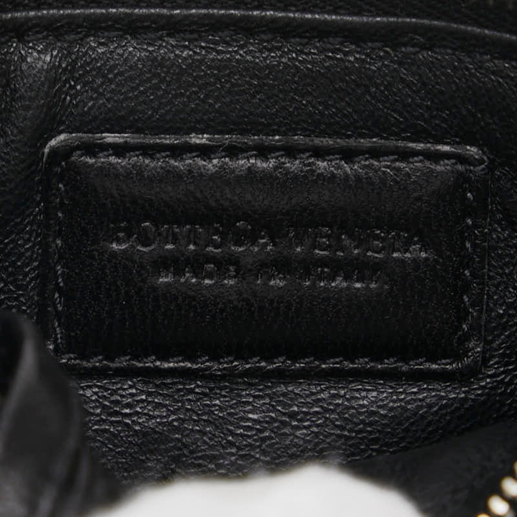 Bottega Veneta Black Leather Coin Purse/Coin Case