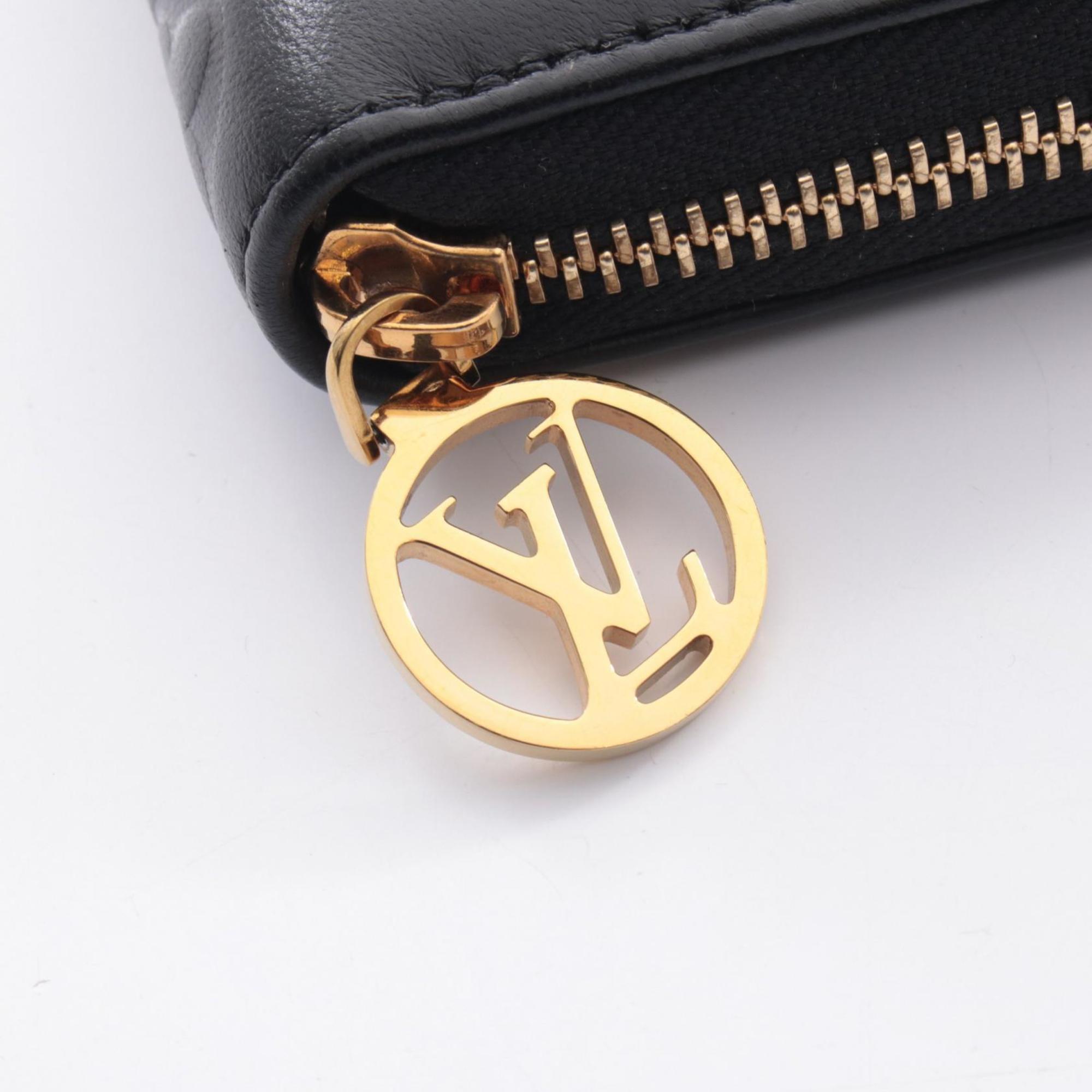 Louis Vuitton Black Monogram Leather Long Wallet