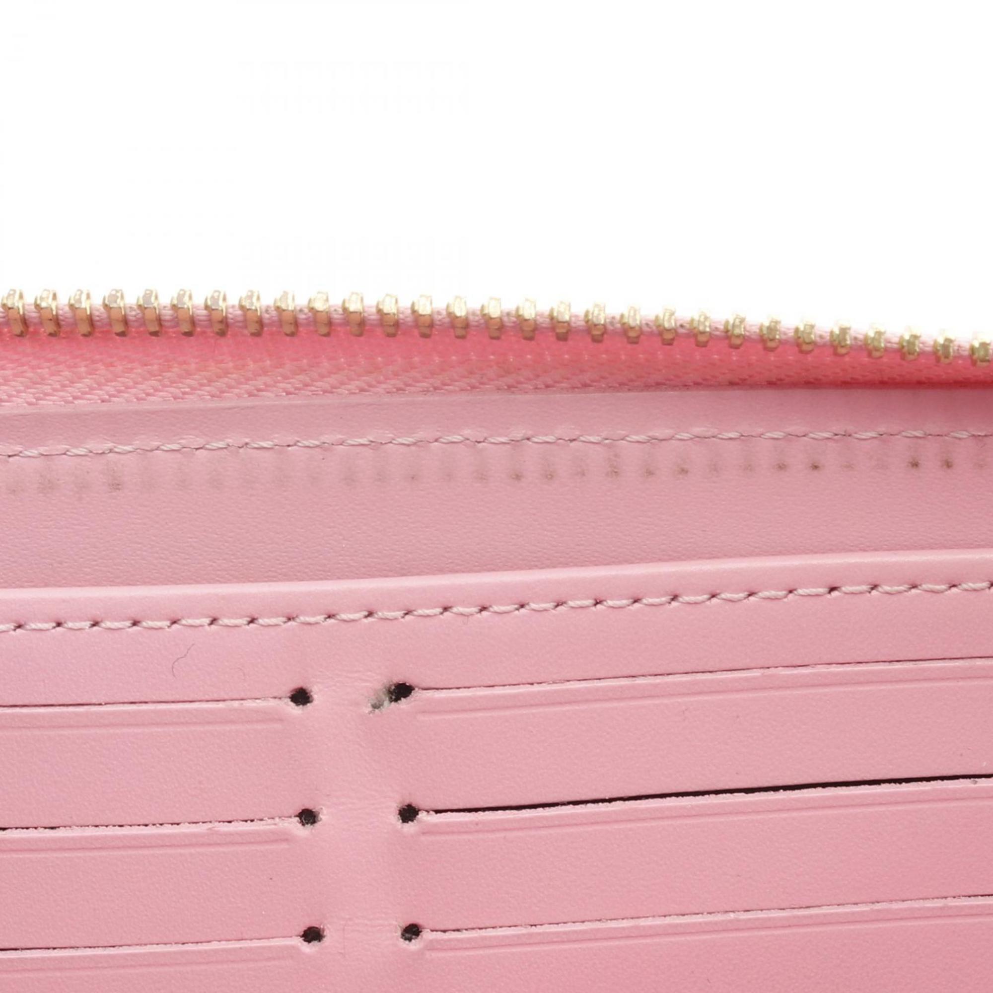 Louis Vuitton Pink Vernis Patent Leather Long Wallet