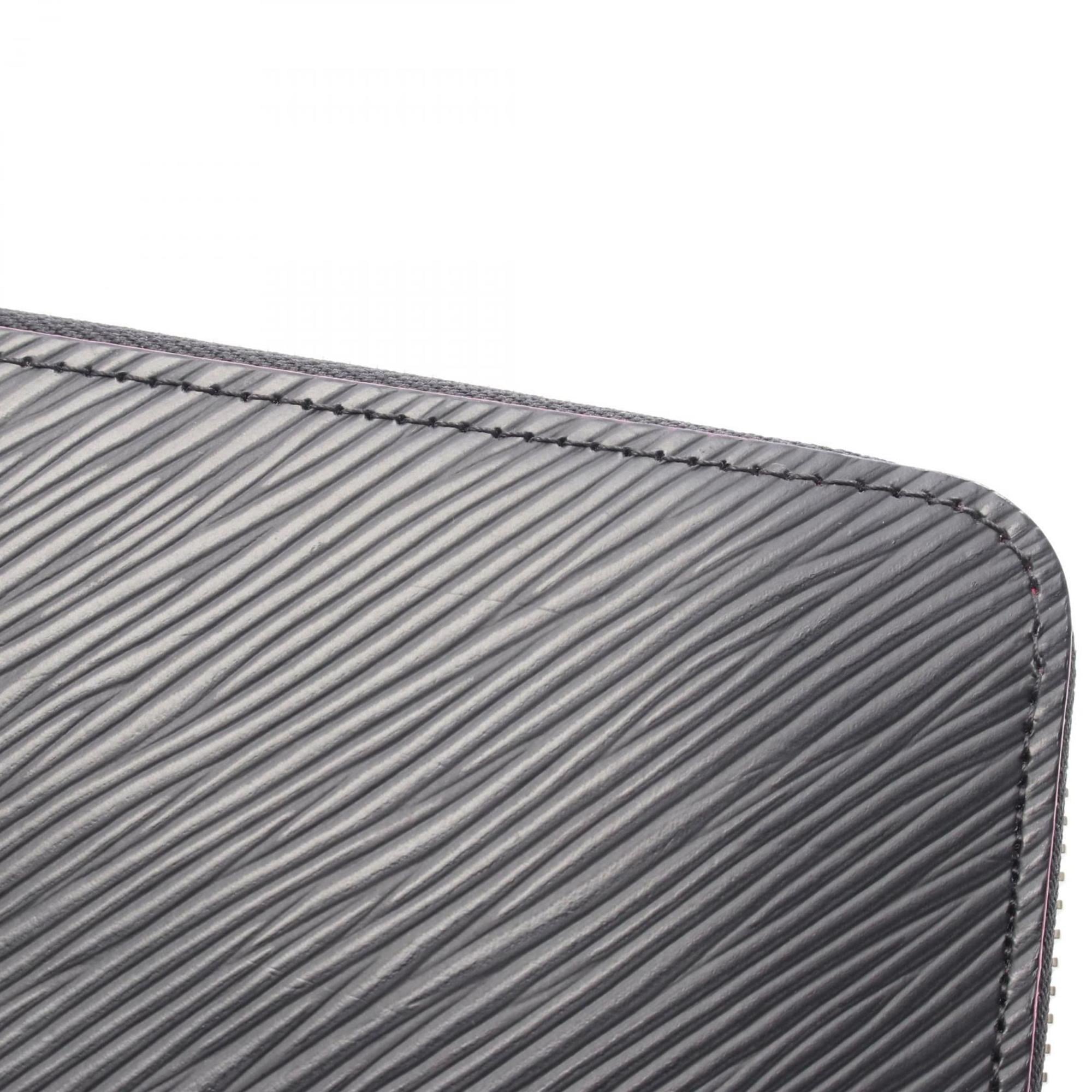 Louis Vuitton Black Hot Pink Noir Pink Leather Long Wallet