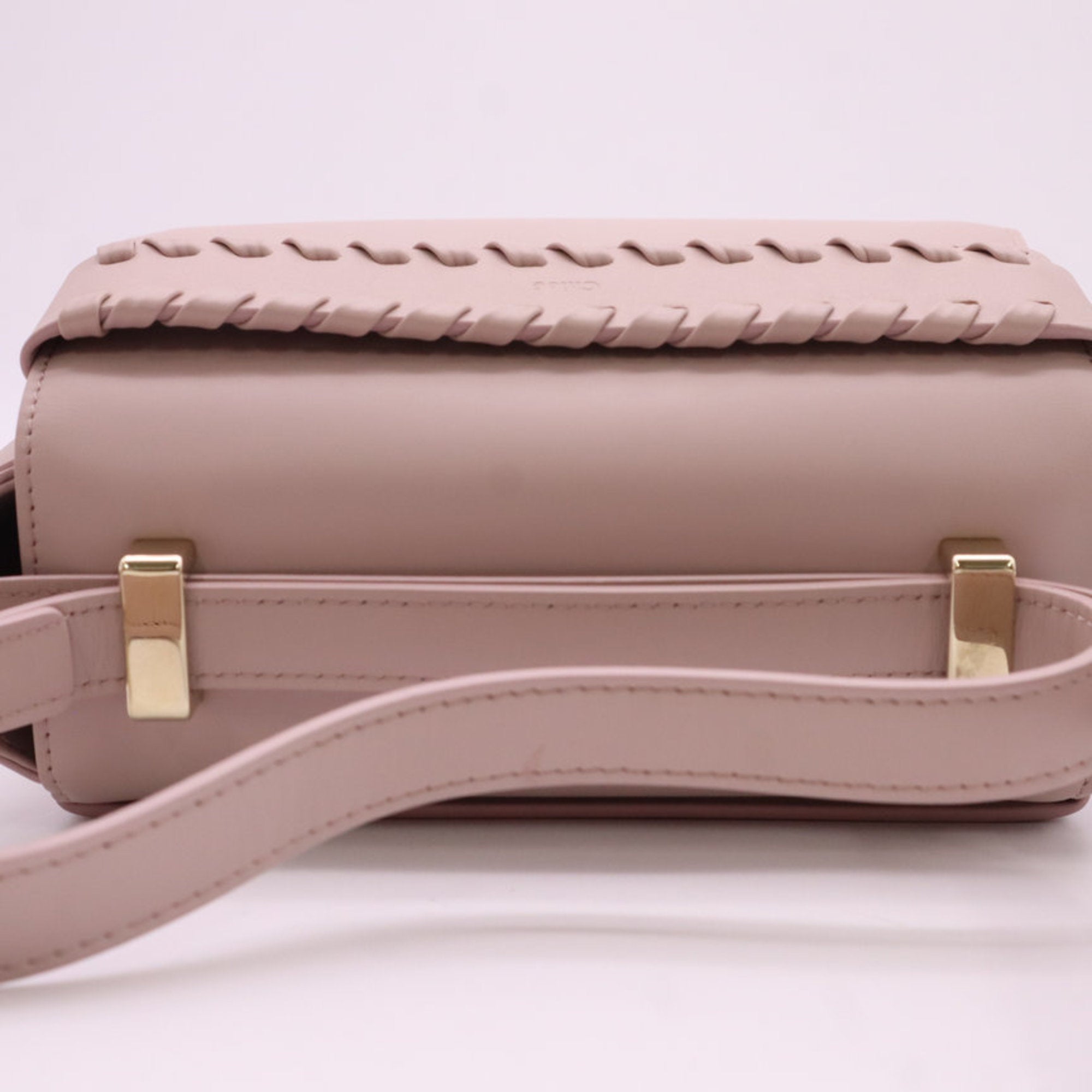 Chloé Pink Beige Leather Shoulder Bag (Pre-Owned)