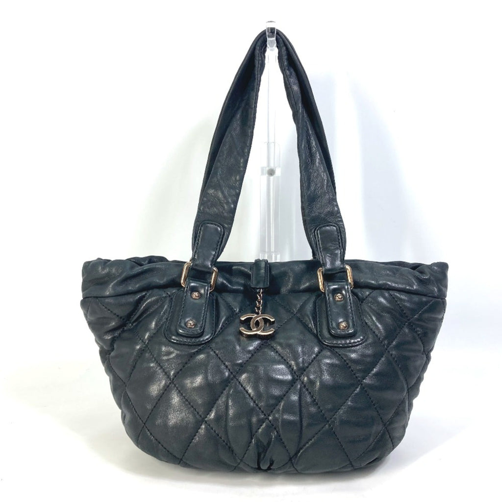 Chanel Black Leather Shoulder Bag