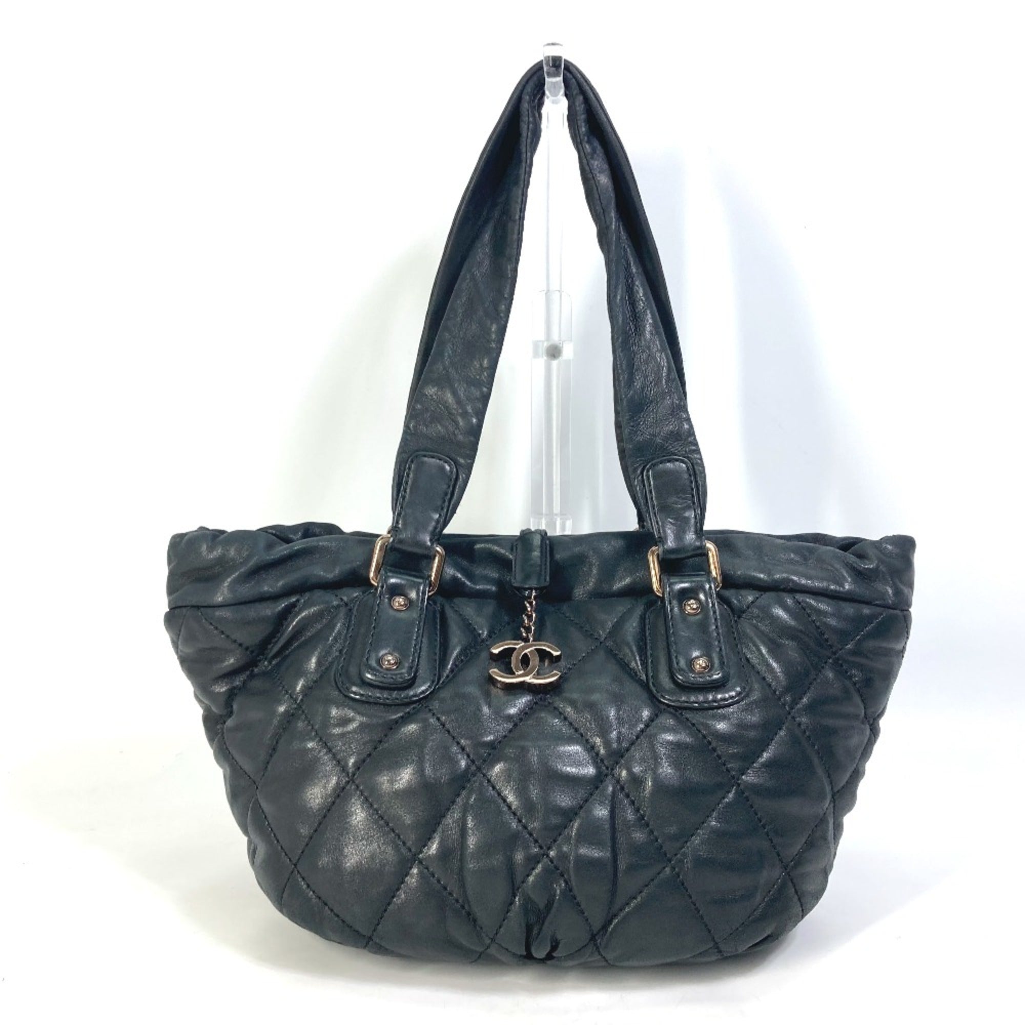 Chanel Black Leather Shoulder Bag