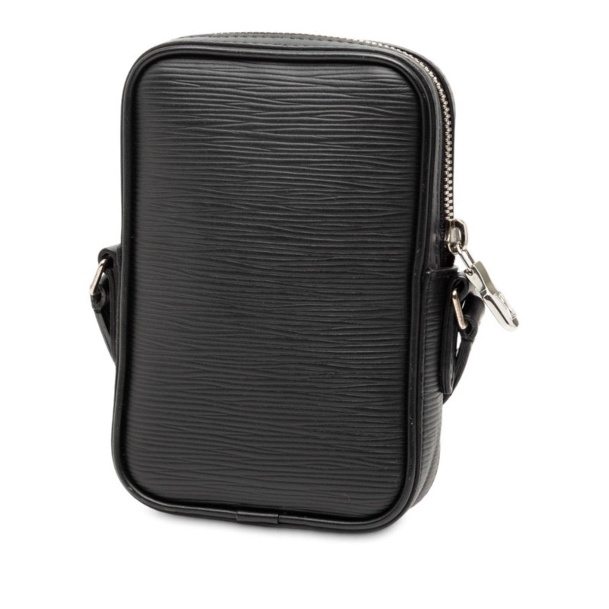 Louis Vuitton Epi Black Yellow Leather Shoulder Bag