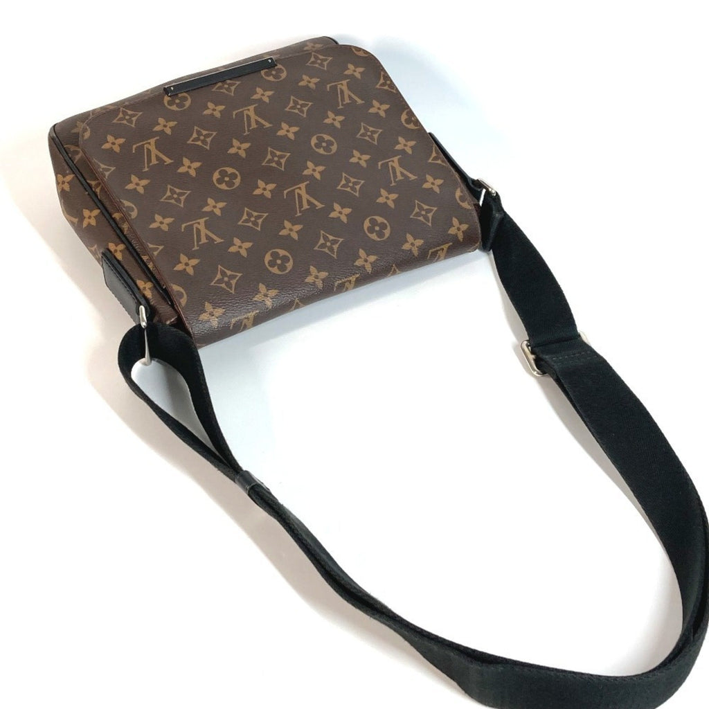 Louis Vuitton Black Brown Monogram Messenger Bag Shoulder Bag