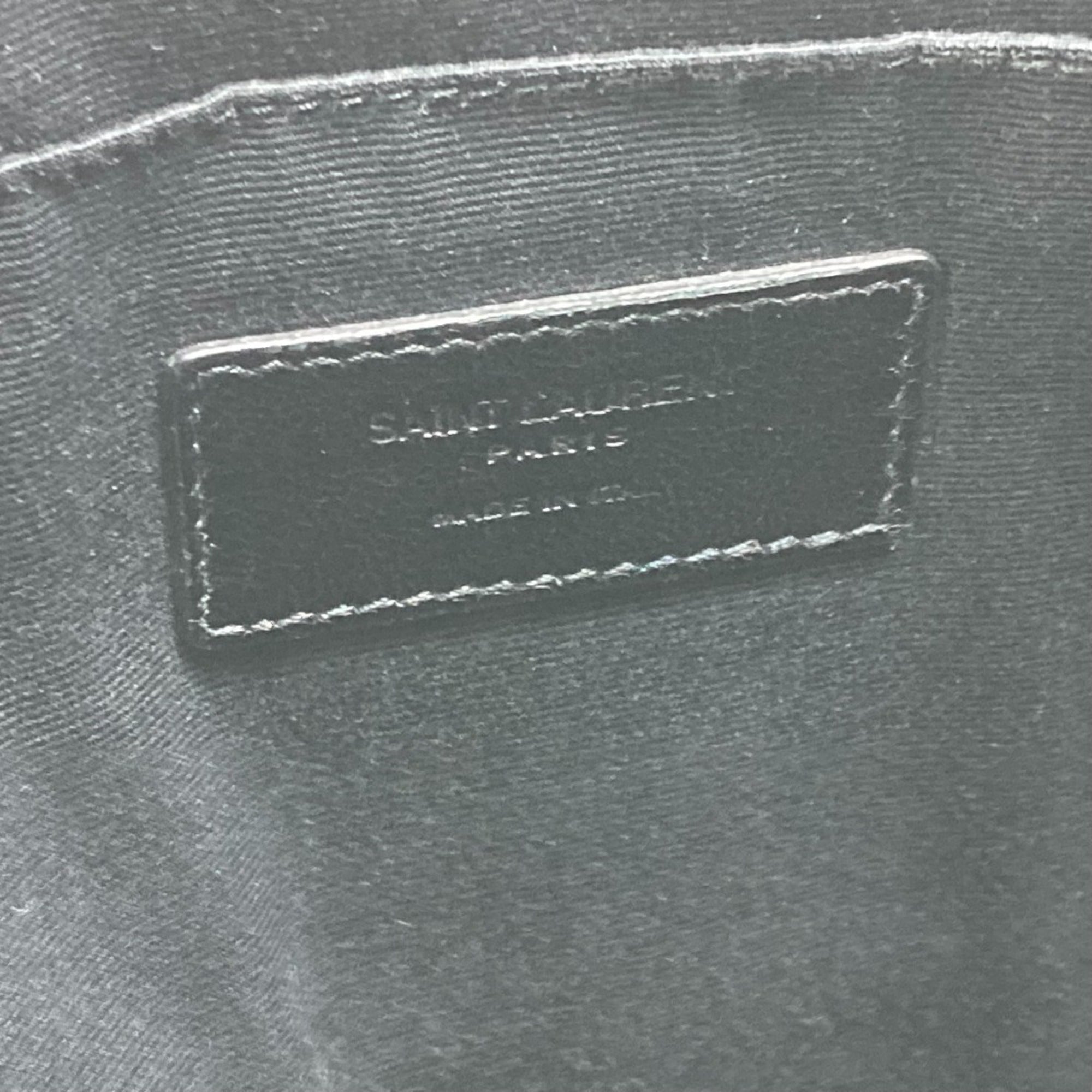 Saint Laurent Navy Leather Clutch Bag (Pre-Owned)