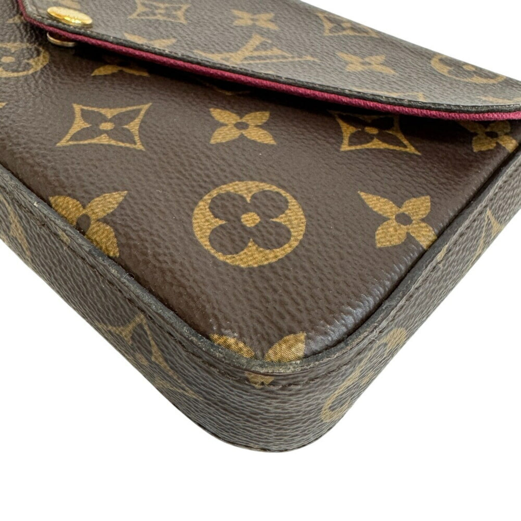 Louis Vuitton Brown Monogram Monogram Leather Pouch Shoulder Bag