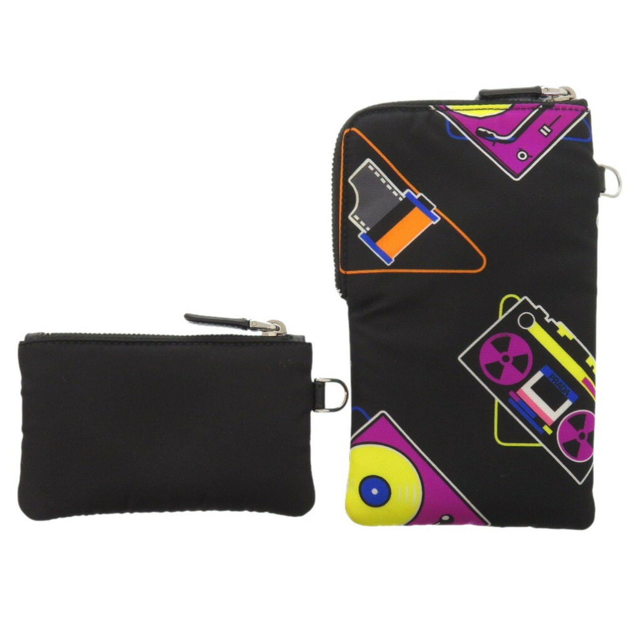 Prada Black Nylon Pouch Shoulder Bag