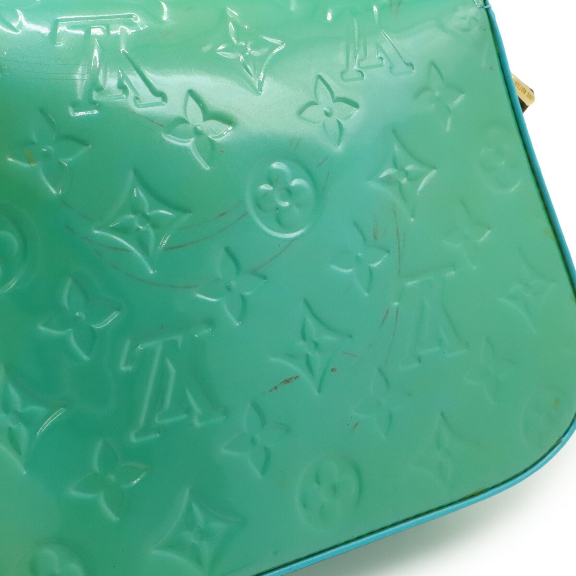 Louis Vuitton Light Blue Leather Pochette Shoulder Bag