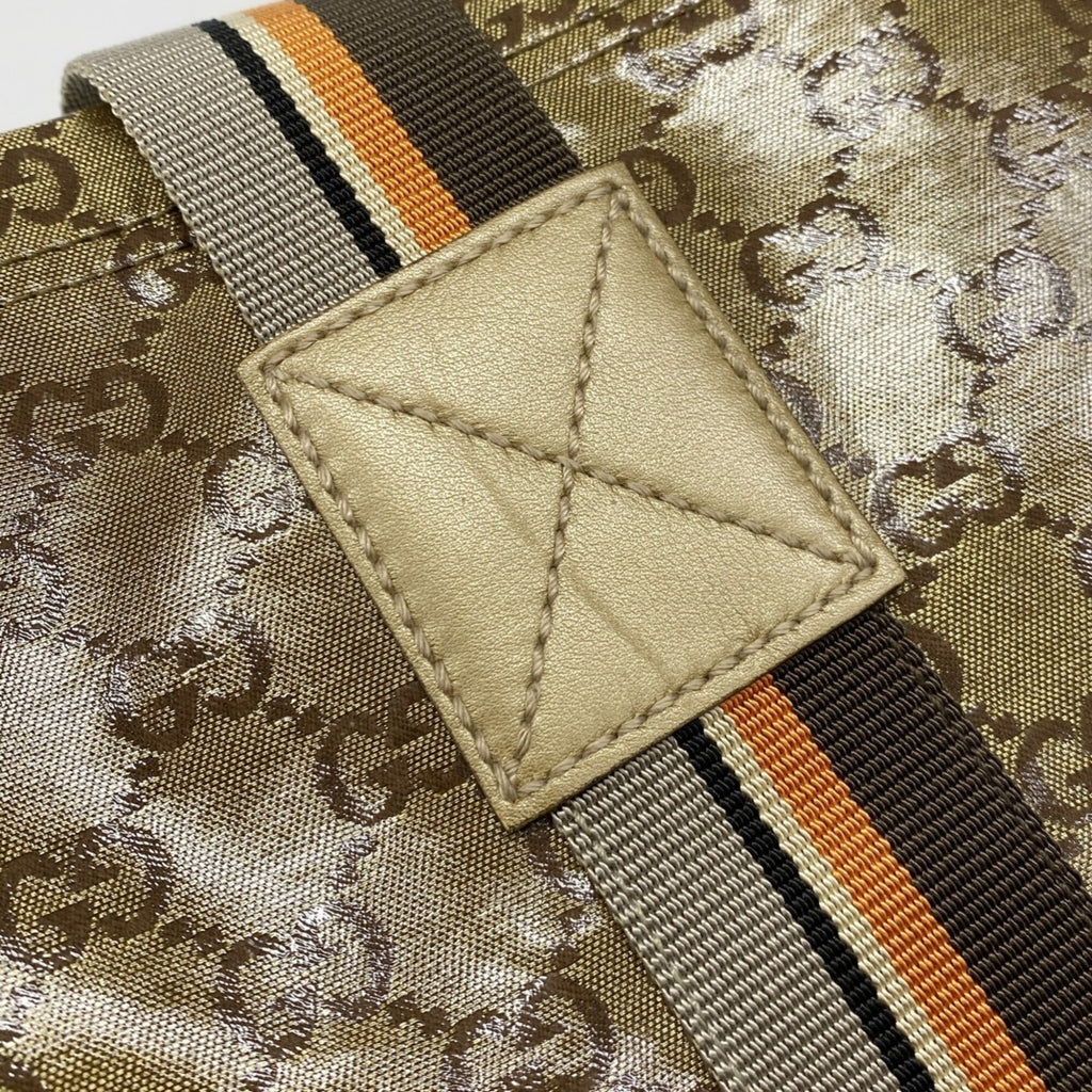 Gucci Gold Coated Canvas Tote Bag (Pre-Owned)