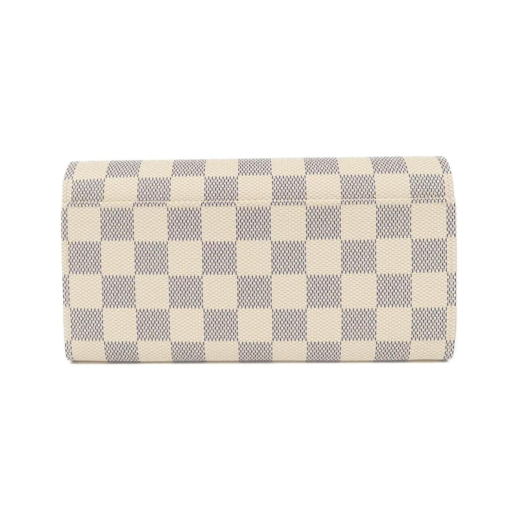 Louis Vuitton Azur White Coated Canvas Long Wallet