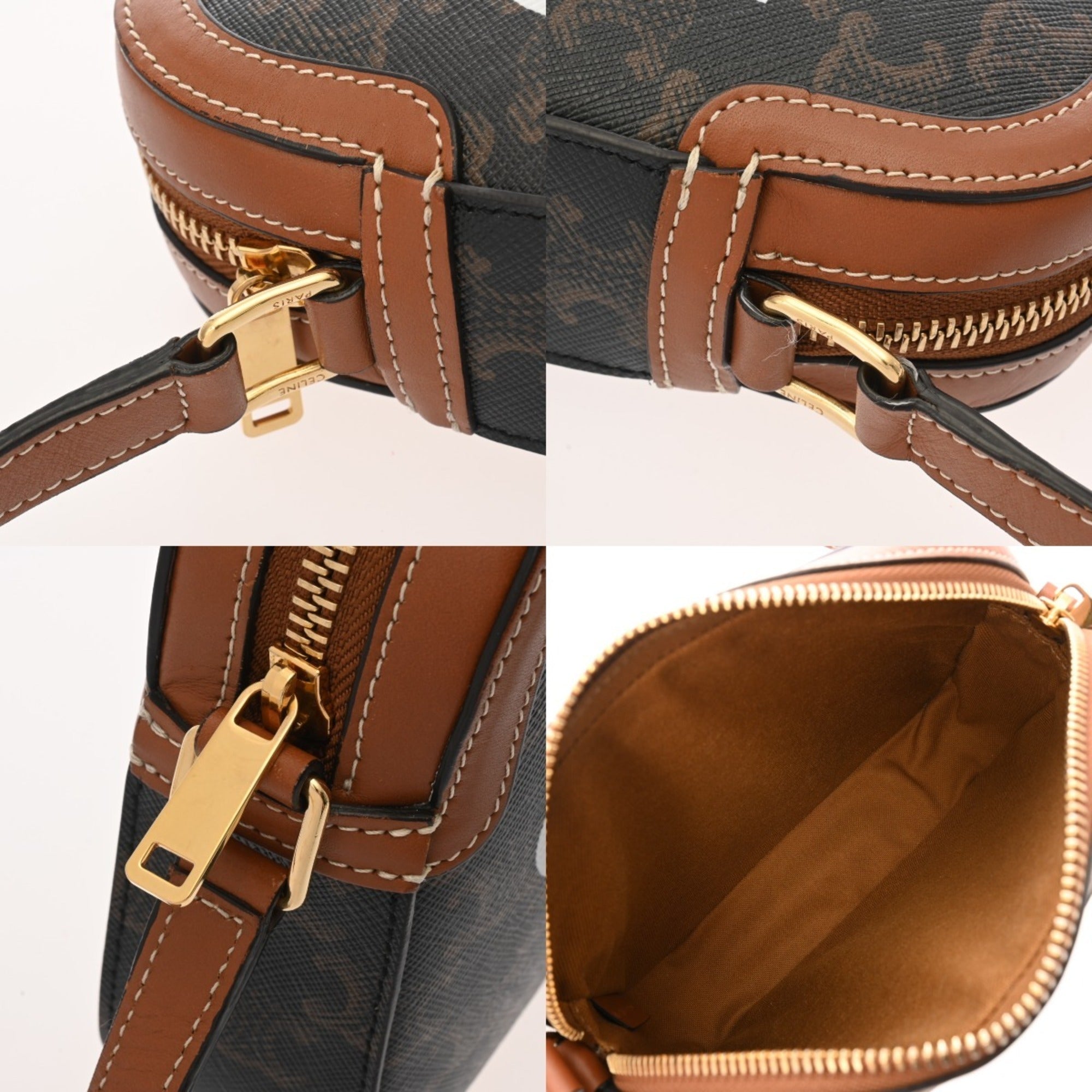 Celine Brown Pvc Shoulder Bag