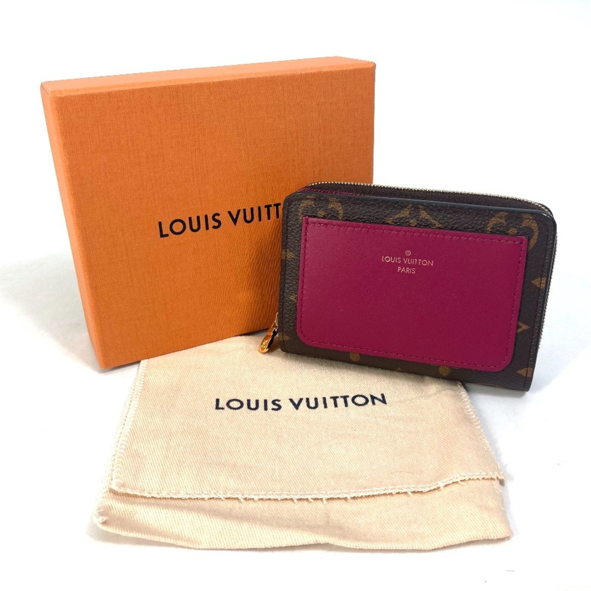 Louis Vuitton Monogram Brown Fuchsia Monogram Wallet