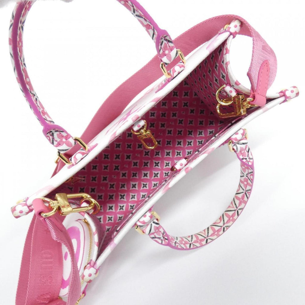 Louis Vuitton Pink Coated Canvas Handbag