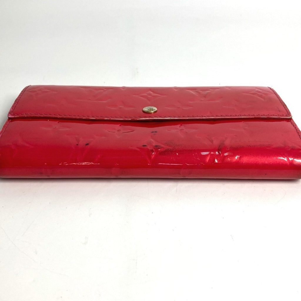 Louis Vuitton Galle Pink Rose Pop Monogram Vernis Long Wallet