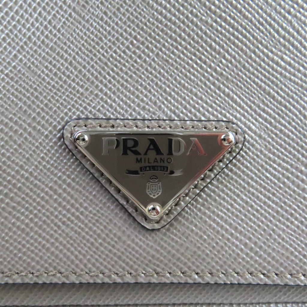 Prada Beige Leather Shoulder Bag