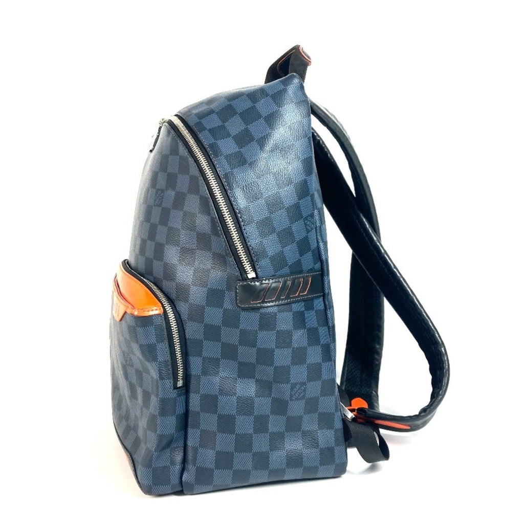 Louis Vuitton Damier Cobalt Navy Orange Backpack