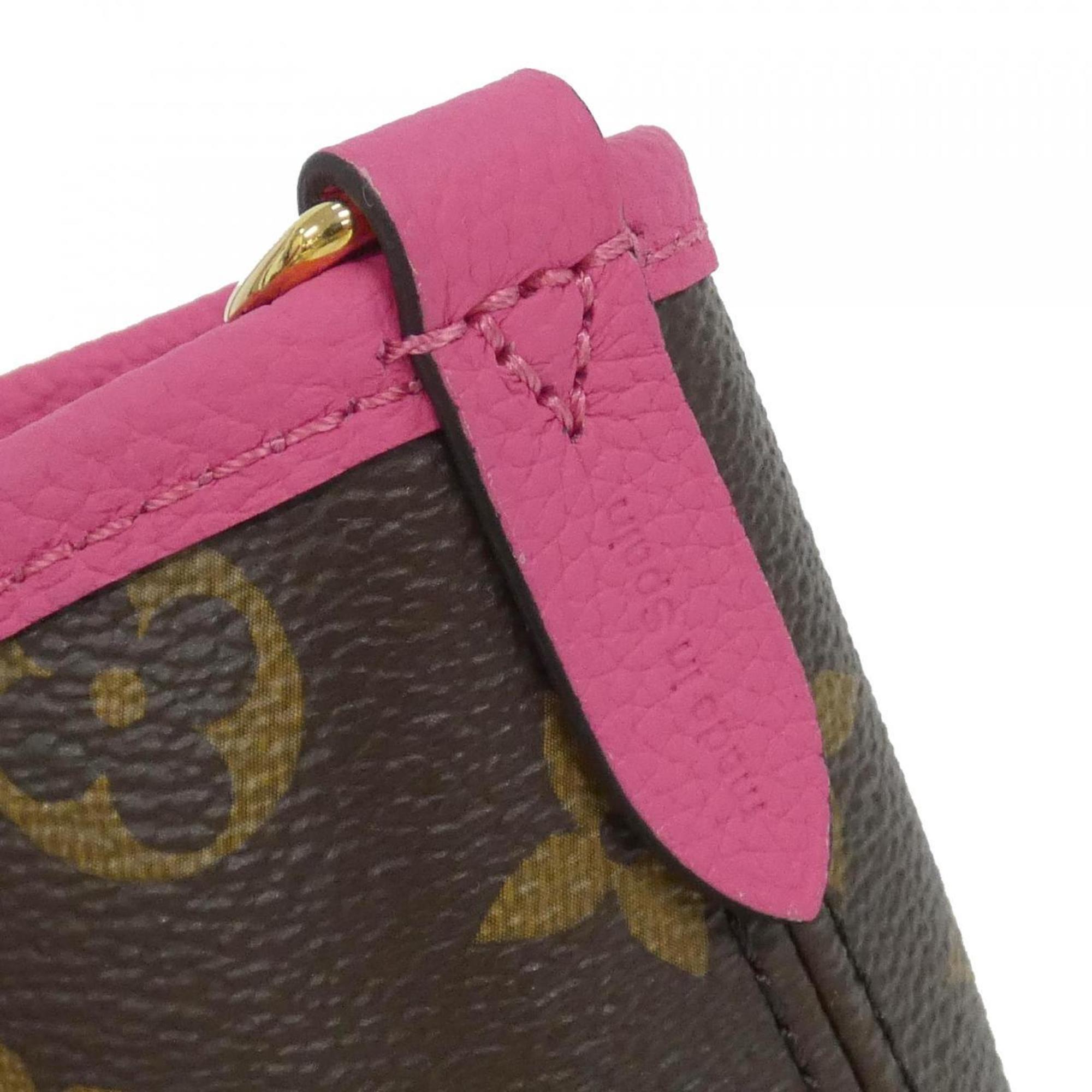 Louis Vuitton Monogram Marron Rose Coated Canvas Leather Handbag