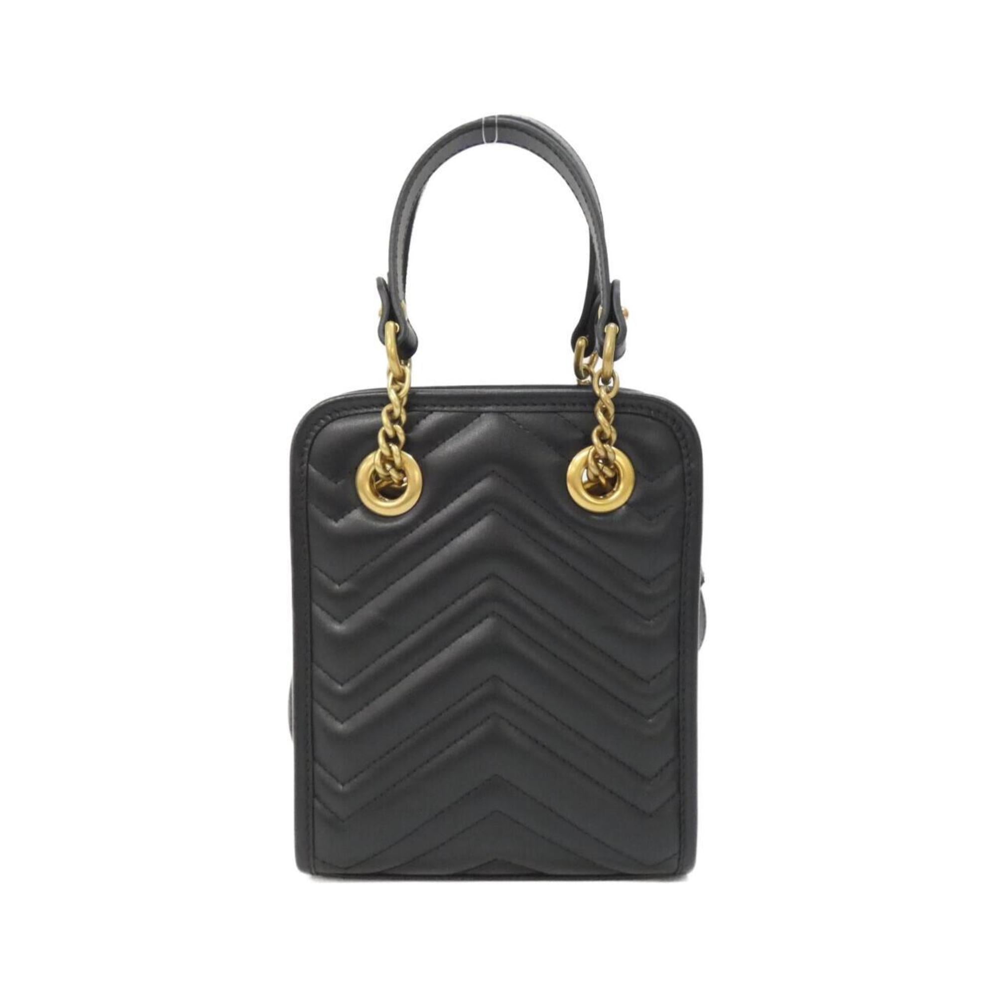 Gucci Black Quilting Leather Handbag (Pre-Owned)