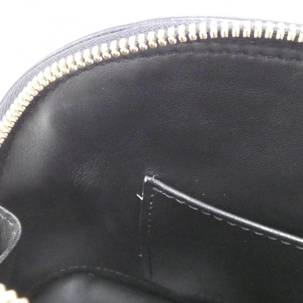 Louis Vuitton Beige Black Leather Handbag