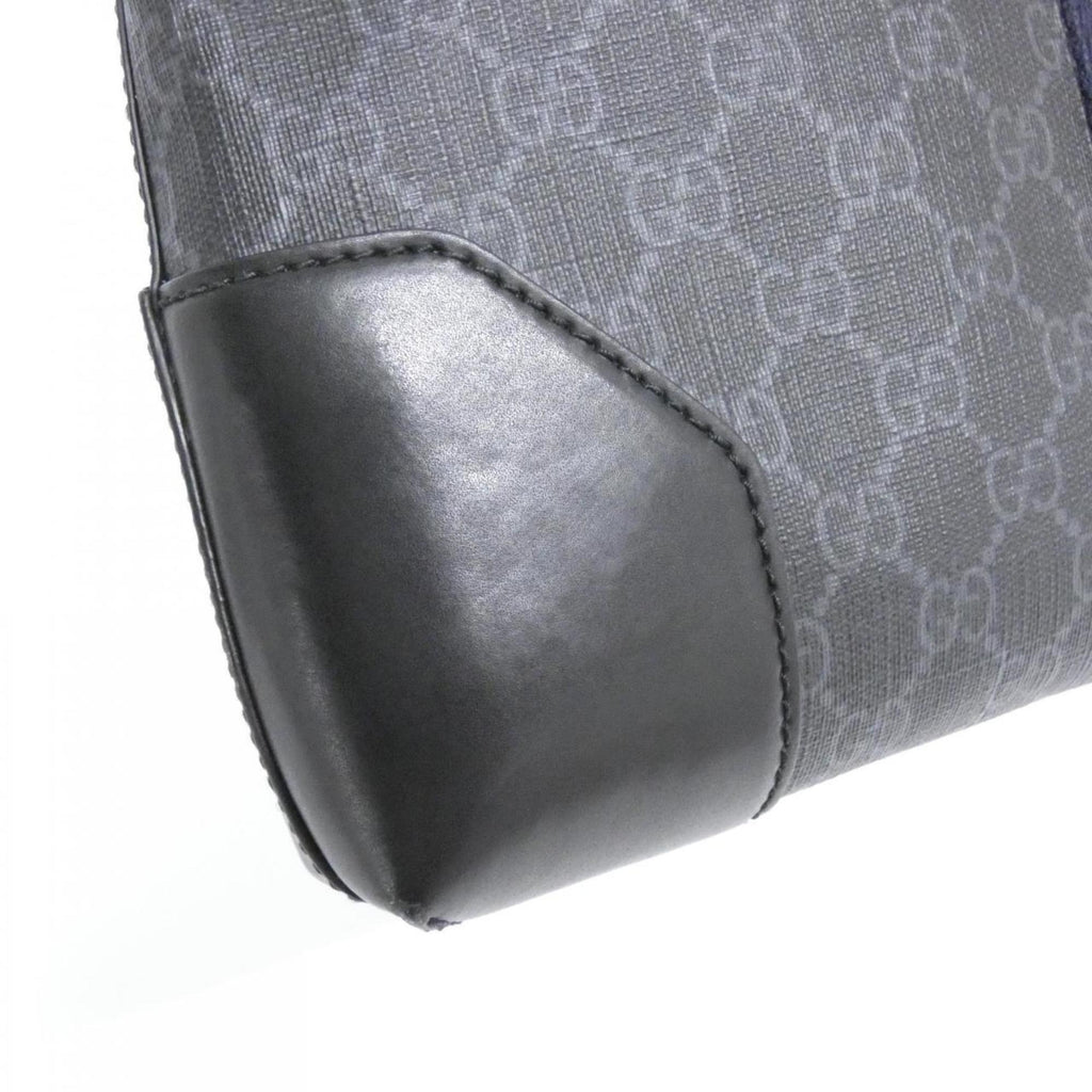 Gucci Black Gray Gg Supreme Canvas Shoulder Bag (Pre-Owned)