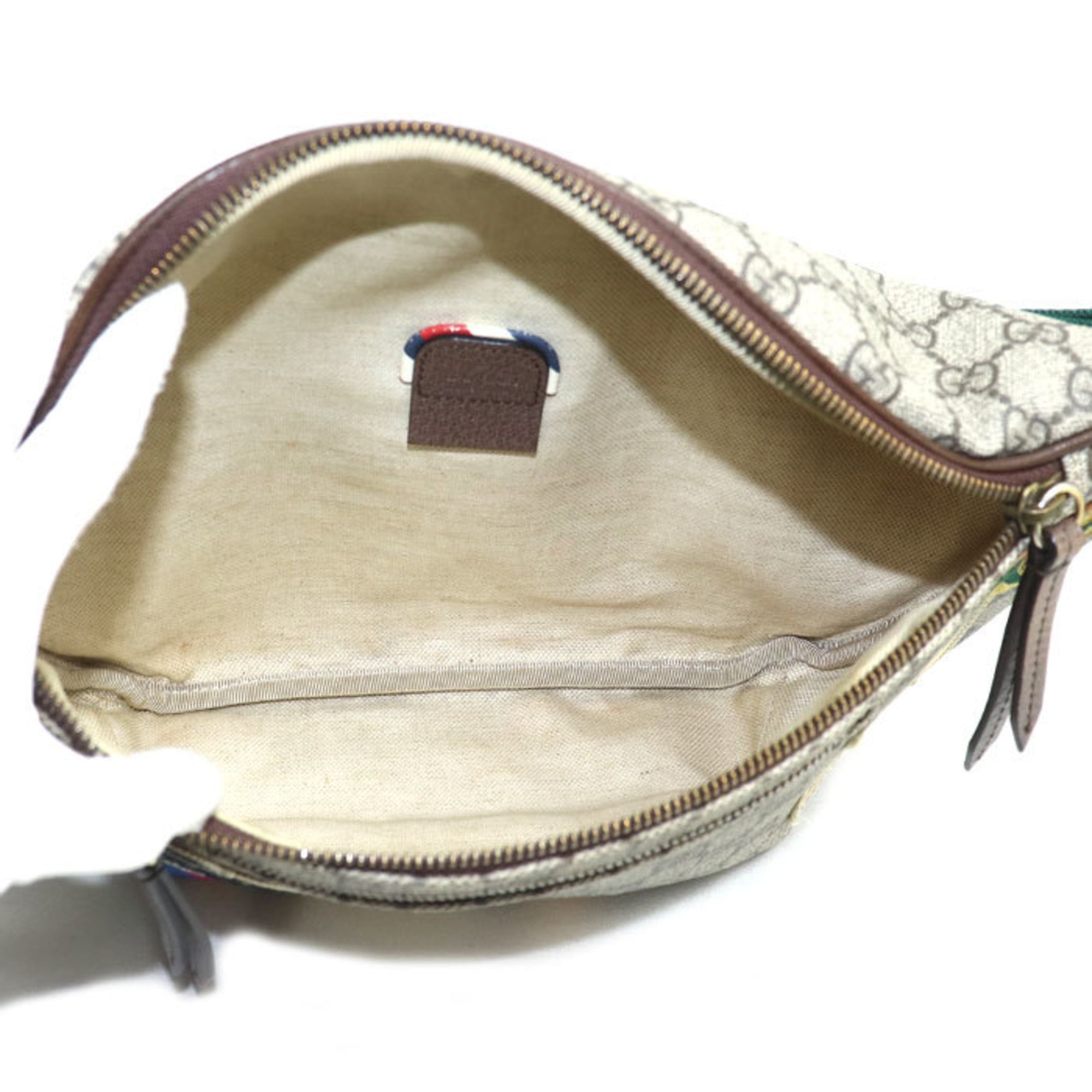 Gucci Beige Gg Supreme Leather Fanny Pack (Pre-Owned)