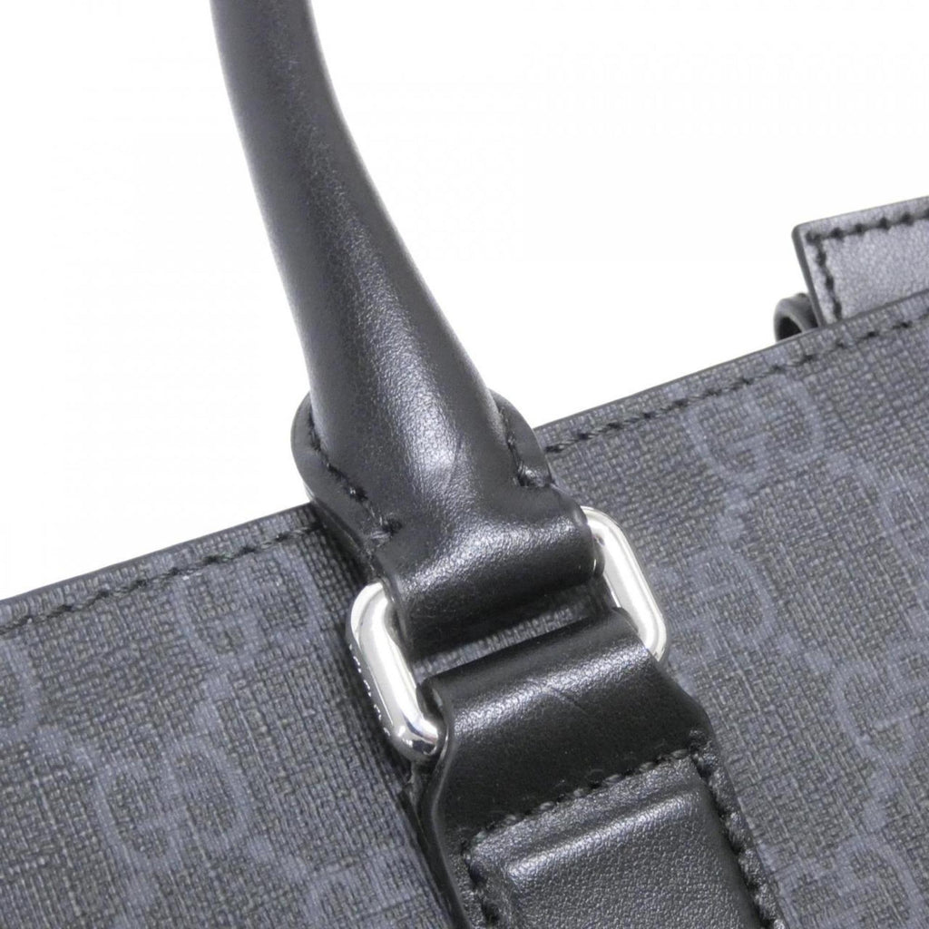 Gucci Black Gray Gg Supreme Handbag (Pre-Owned)