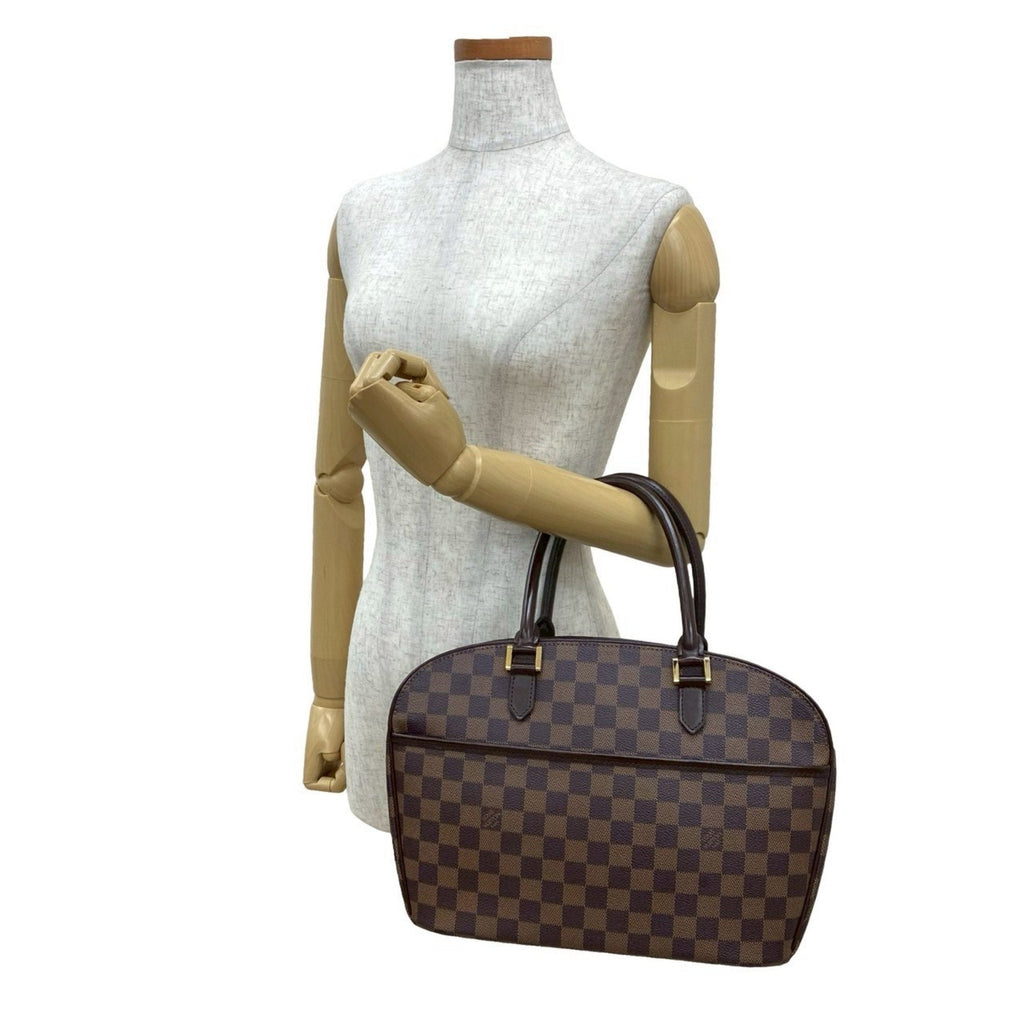 Louis Vuitton Brown Leather Pvc Boston Bag Handbag