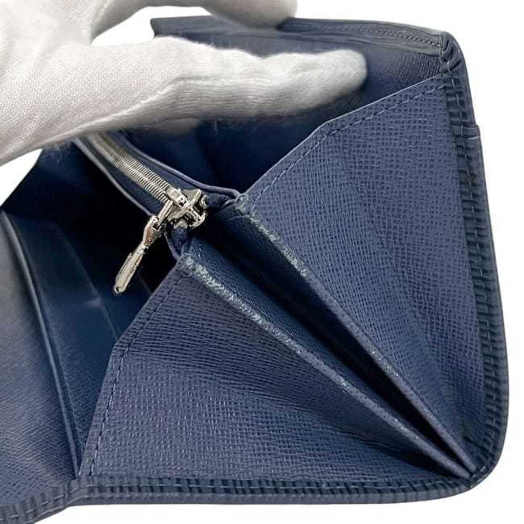 Louis Vuitton Blue Myrtille Epi Leather Long Wallet