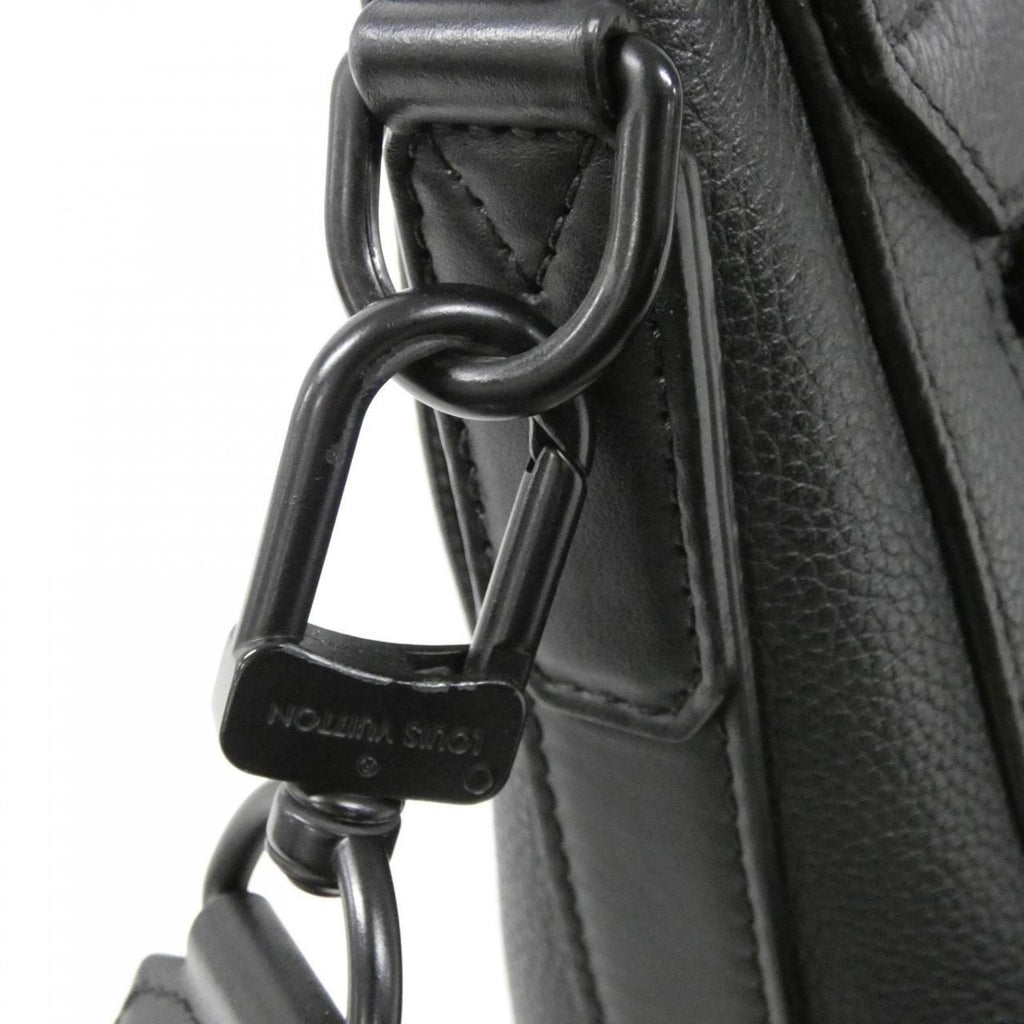 Louis Vuitton Black Leather Shoulder Bag