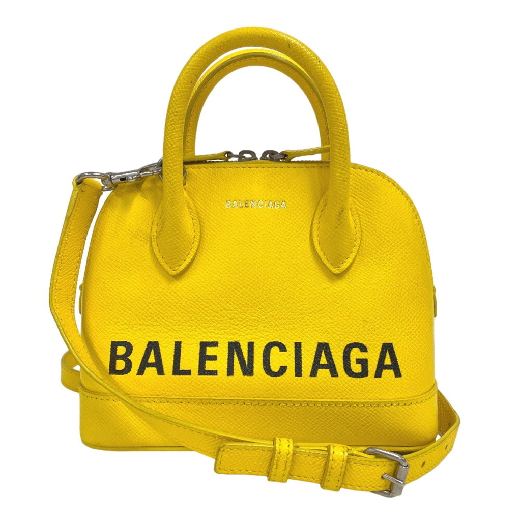 Balenciaga Yellow Leather Handbag Shoulder