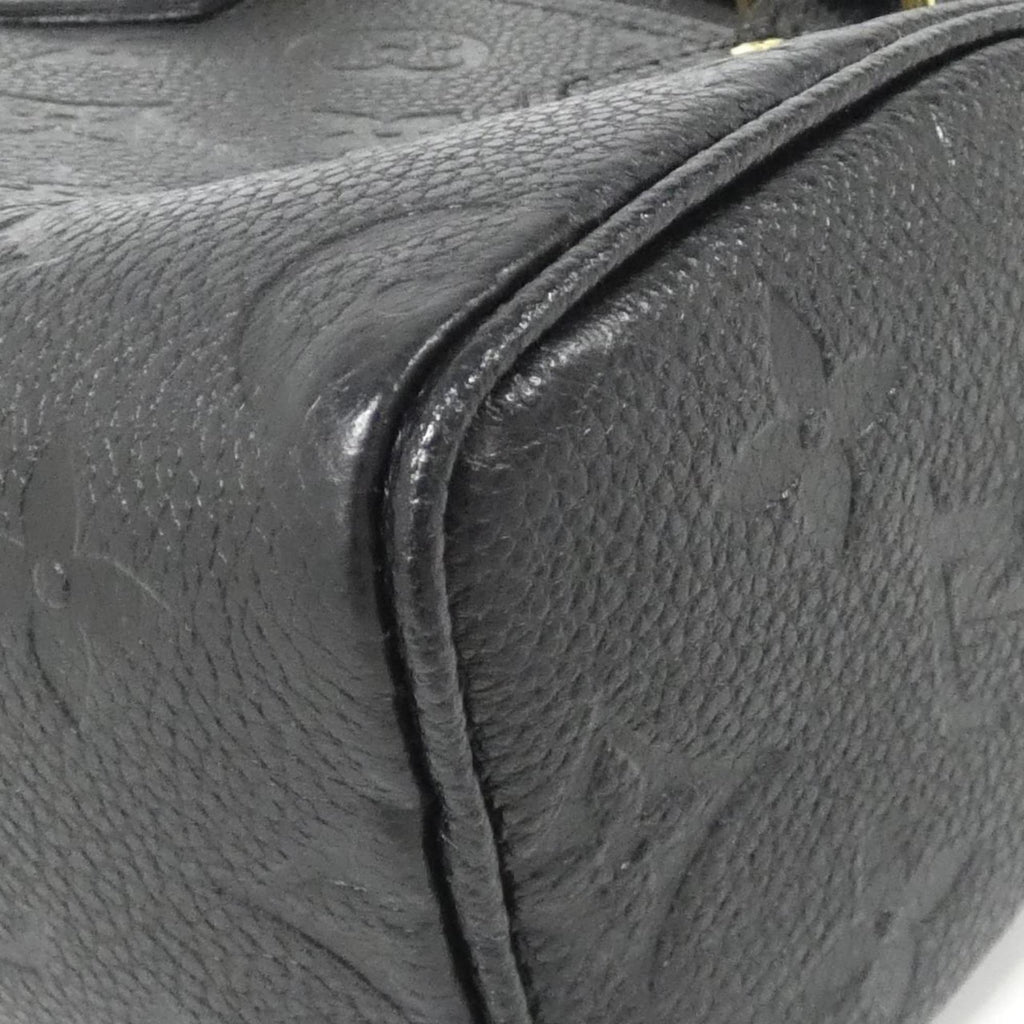 Louis Vuitton Black Leather Handbag