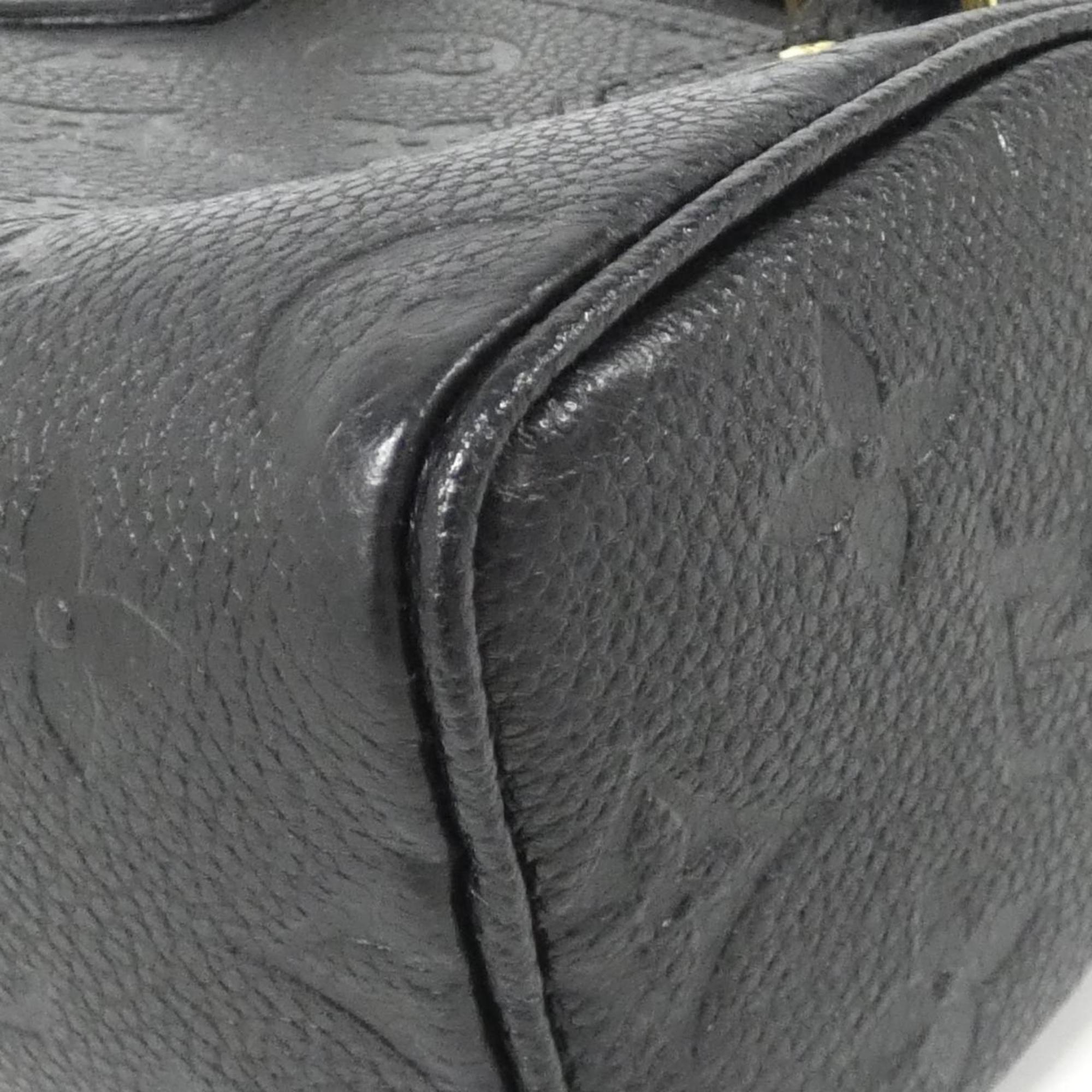 Louis Vuitton Black Leather Handbag