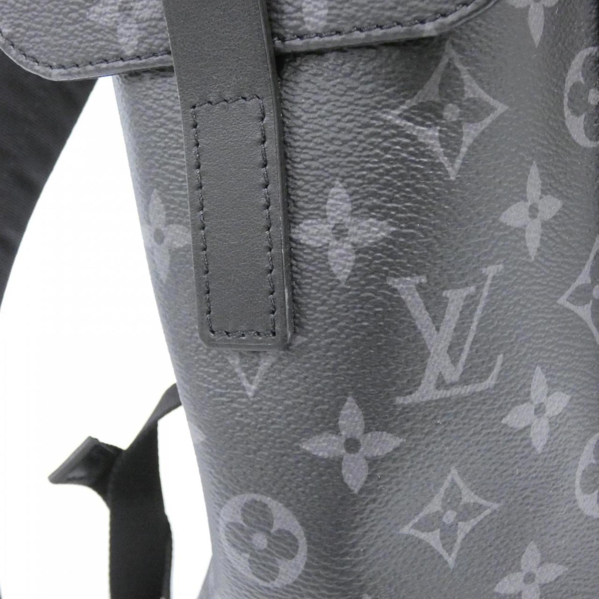 Louis Vuitton Black Coated Canvas Backpack