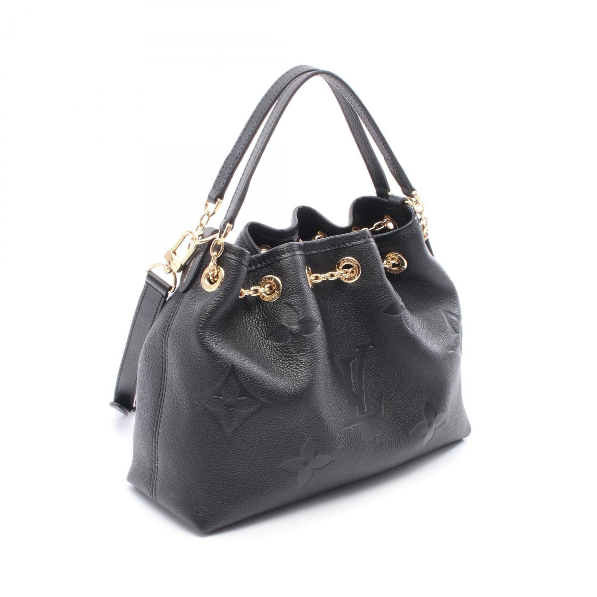 Louis Vuitton Black Noir Monogram Empreinte Handbag