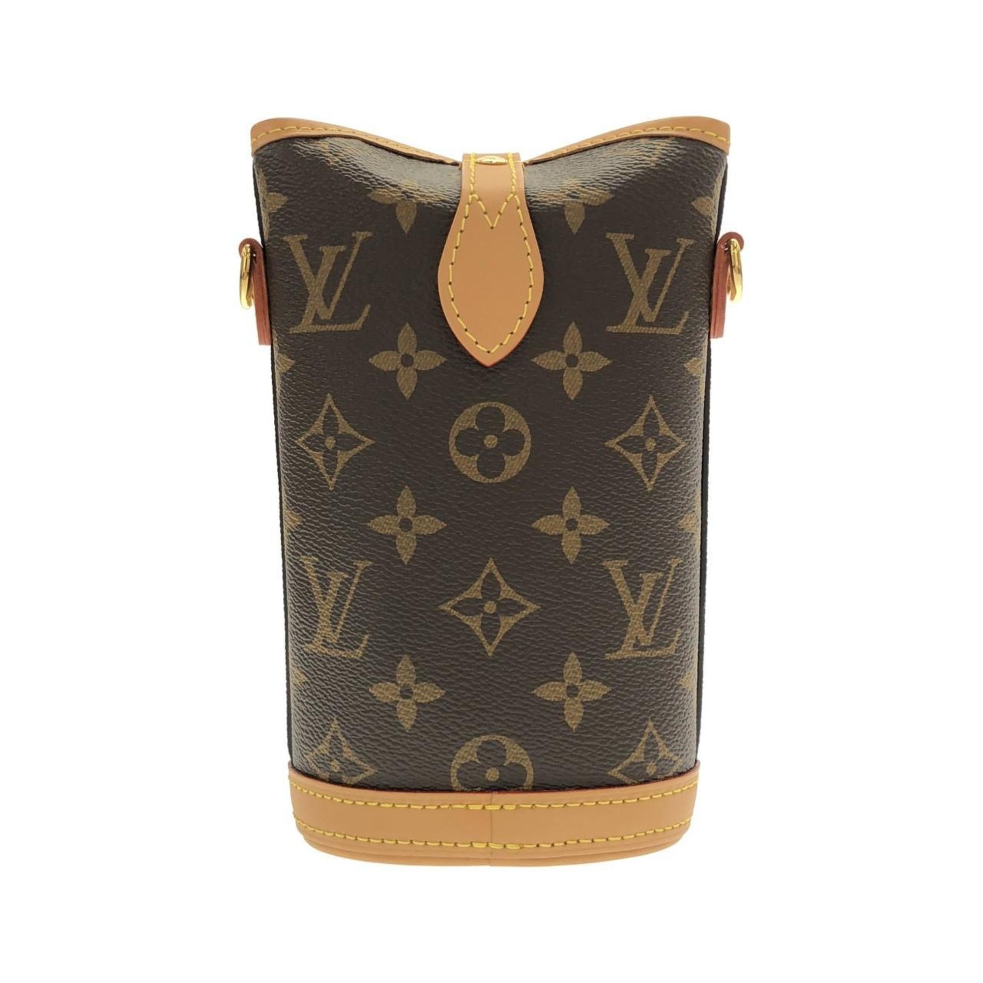 Louis Vuitton Marron Coated Canvas Handbag Pouch