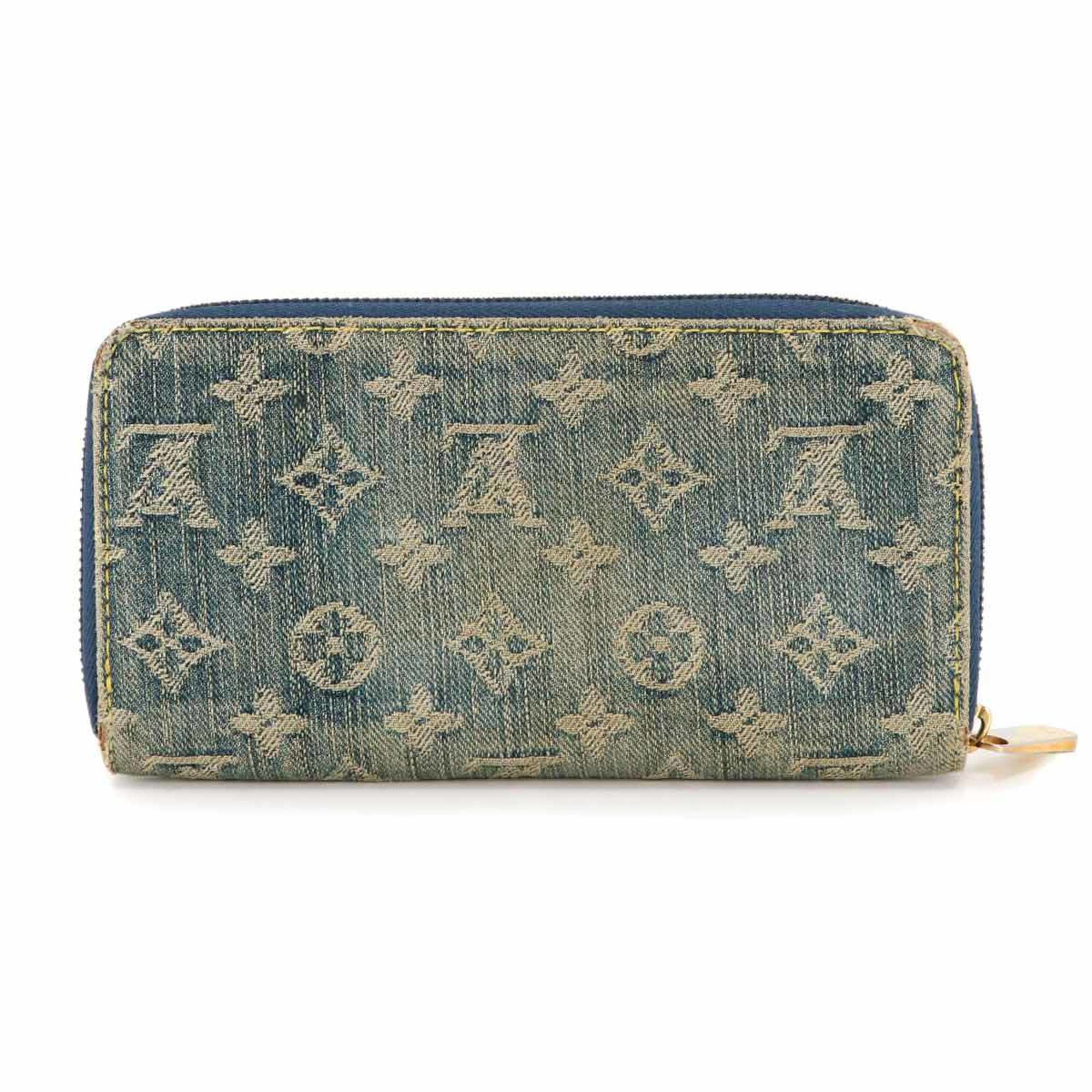 Louis Vuitton Blue Monogram Denim Long Wallet