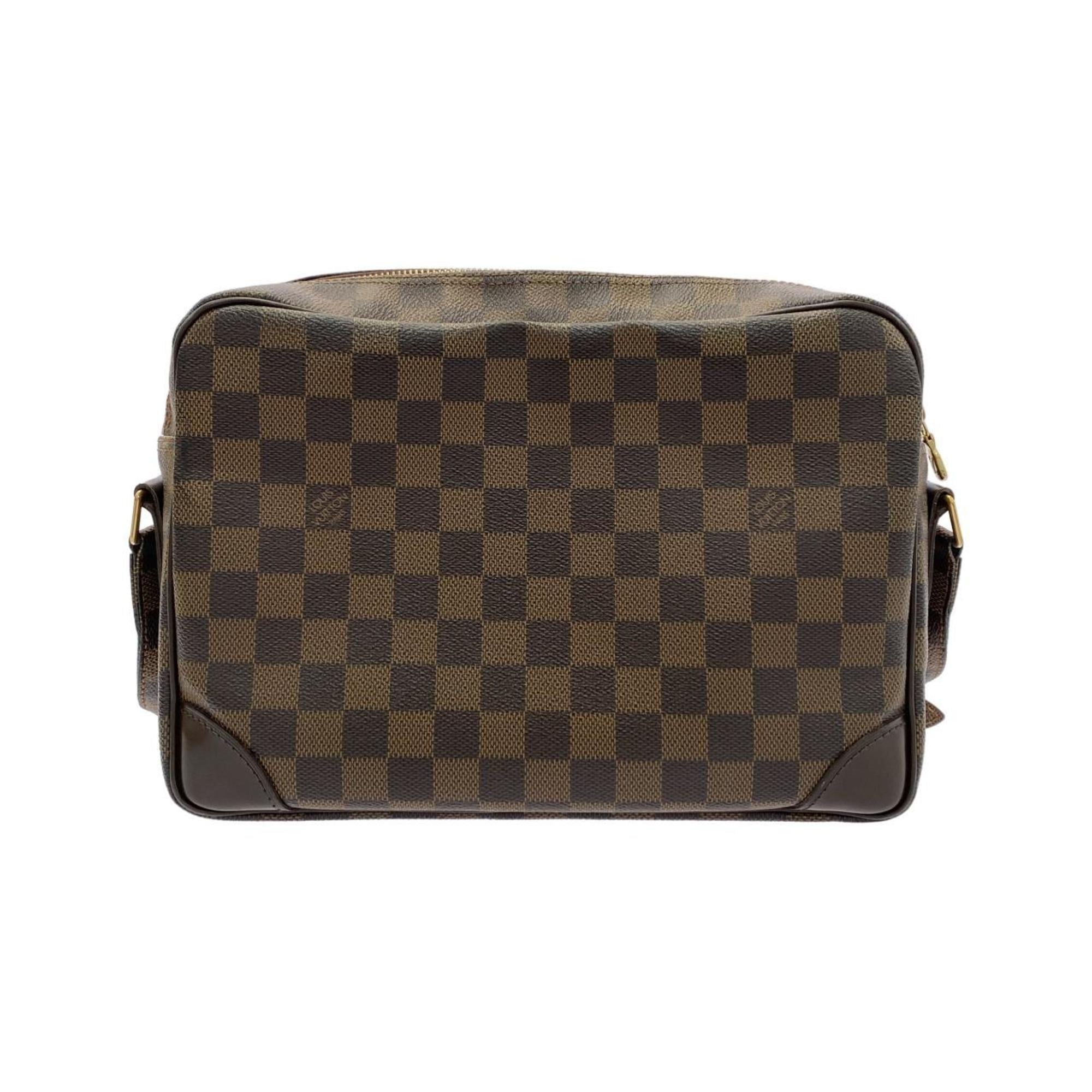 Louis Vuitton Brown Coated Canvas Shoulder Bag