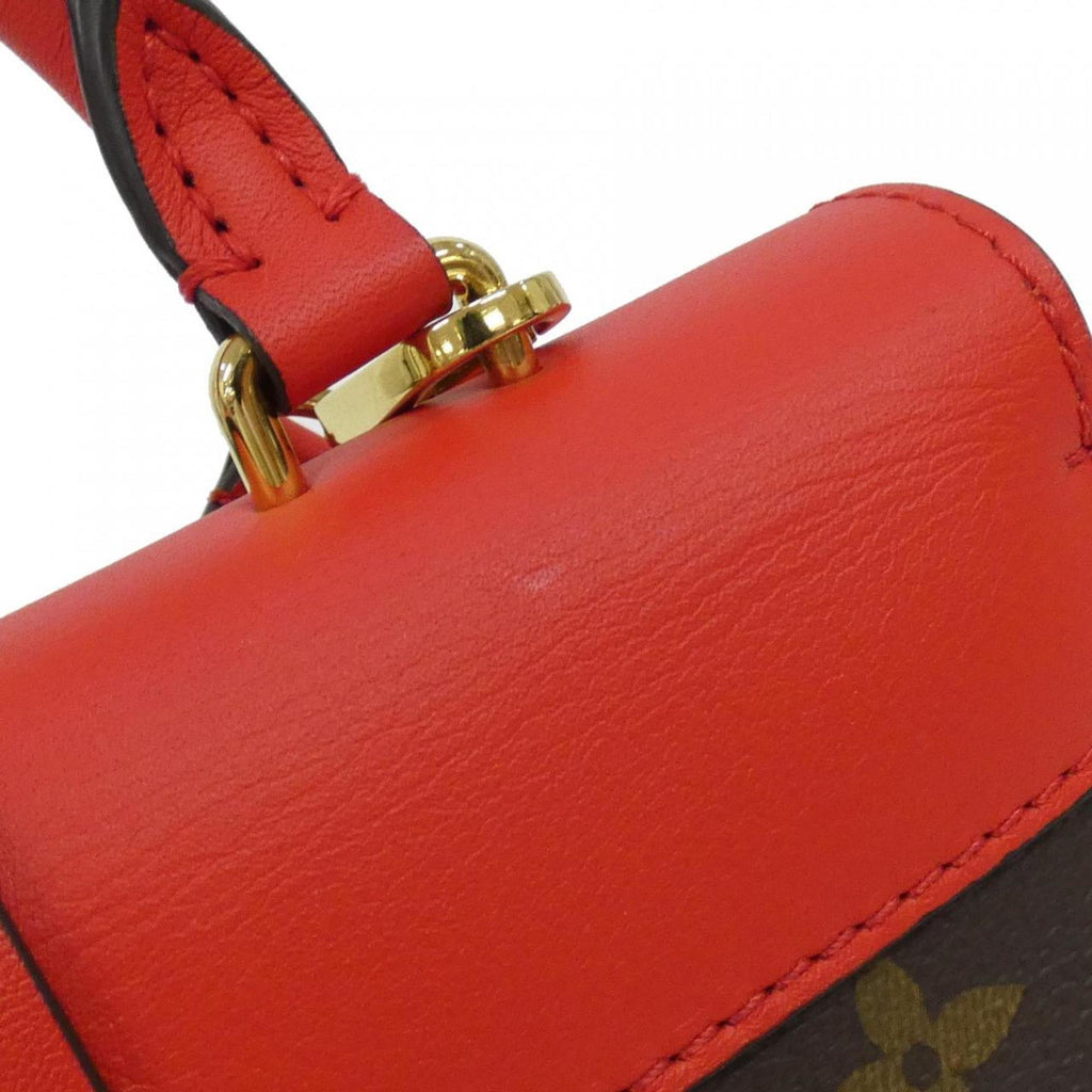 Louis Vuitton Brown Coquelicots Red Color Coated Canvas Leather Handbag