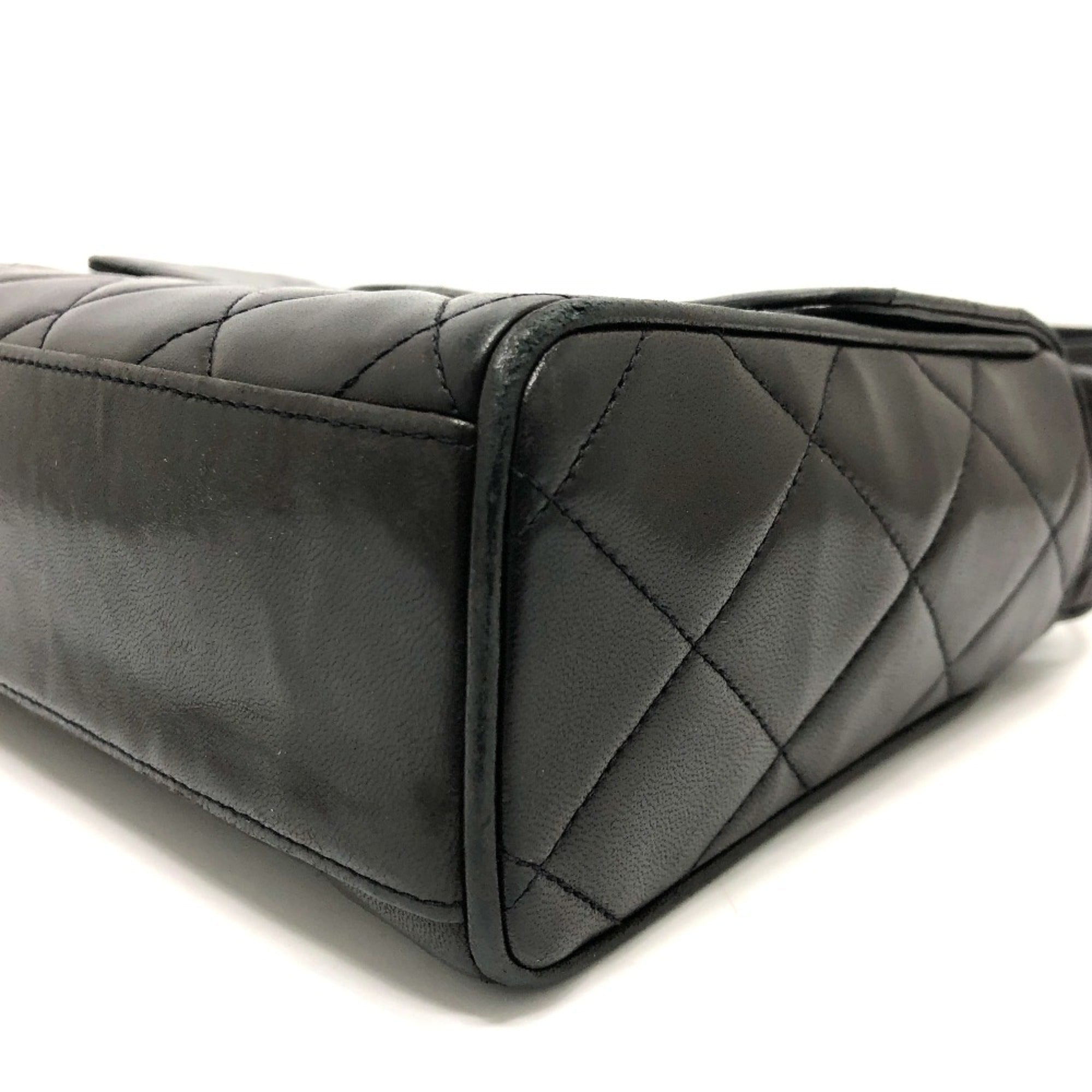 Chanel Black Leather Shoulder Bag