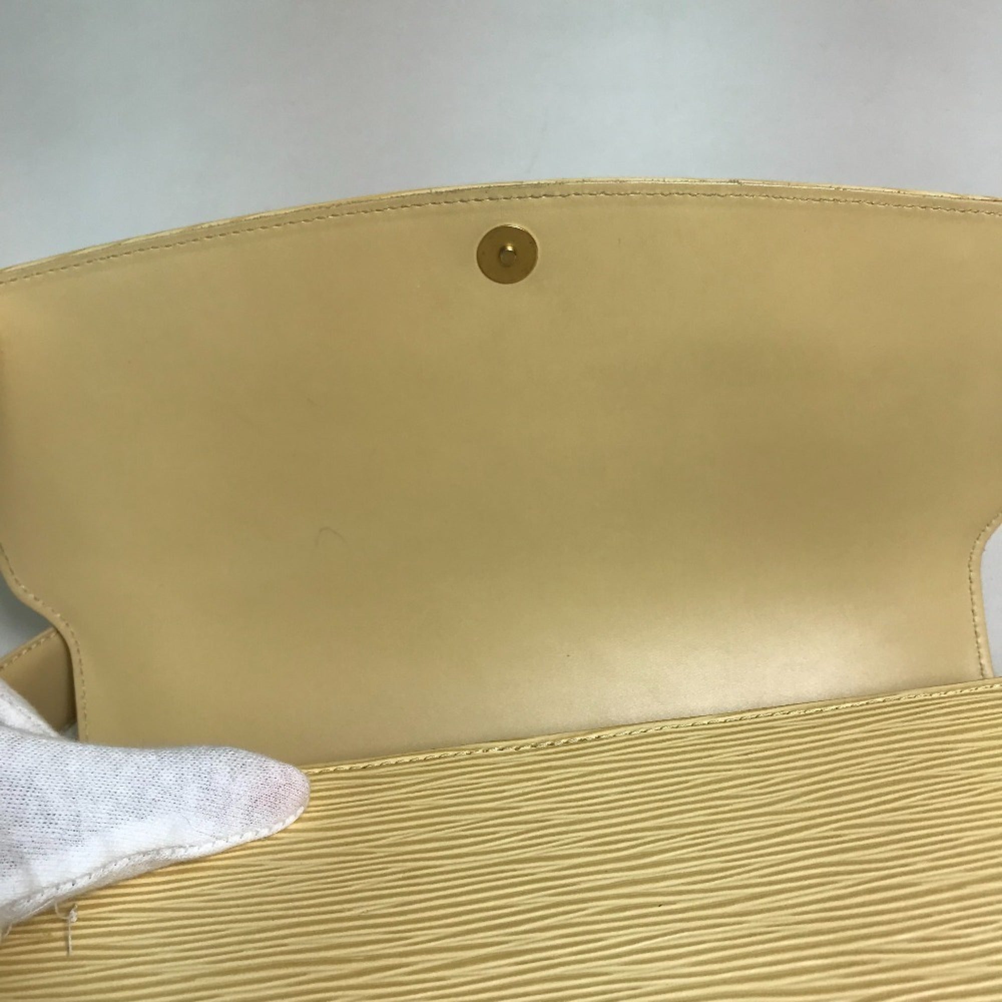 Louis Vuitton Vanilla Yellow Epi Leather Shoulder Bag
