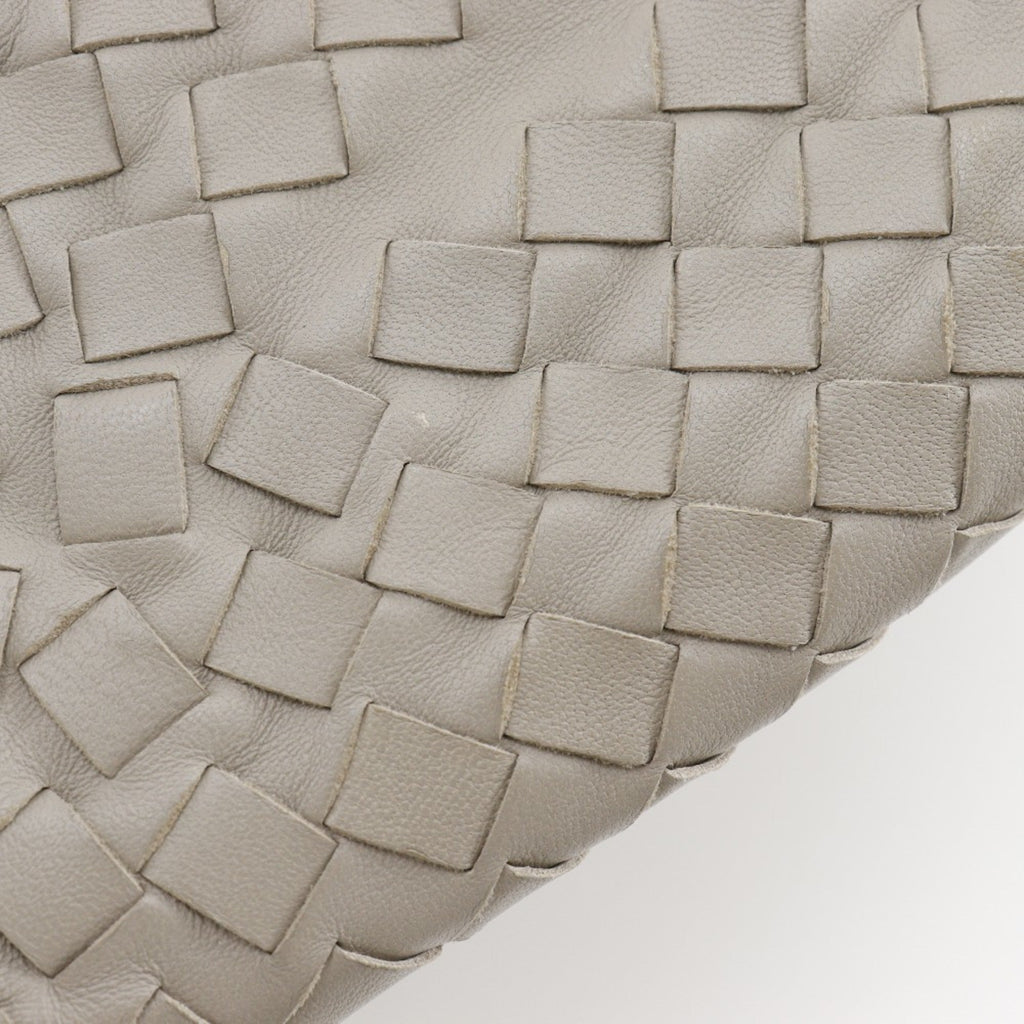 Bottega Veneta Gray Intrecciato Shoulder Bag