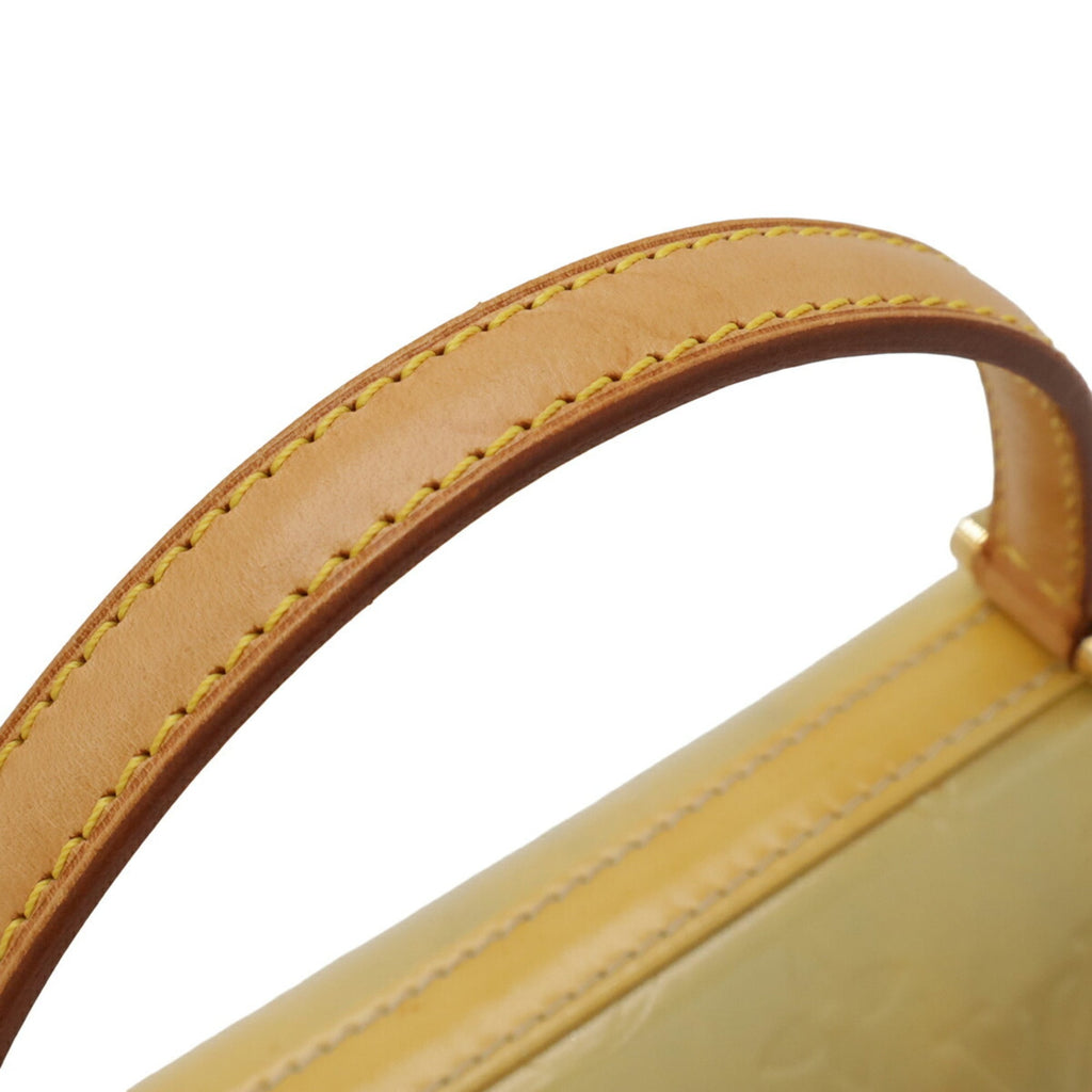 Louis Vuitton Galle Lime Yellow Monogram Vernis Handbag