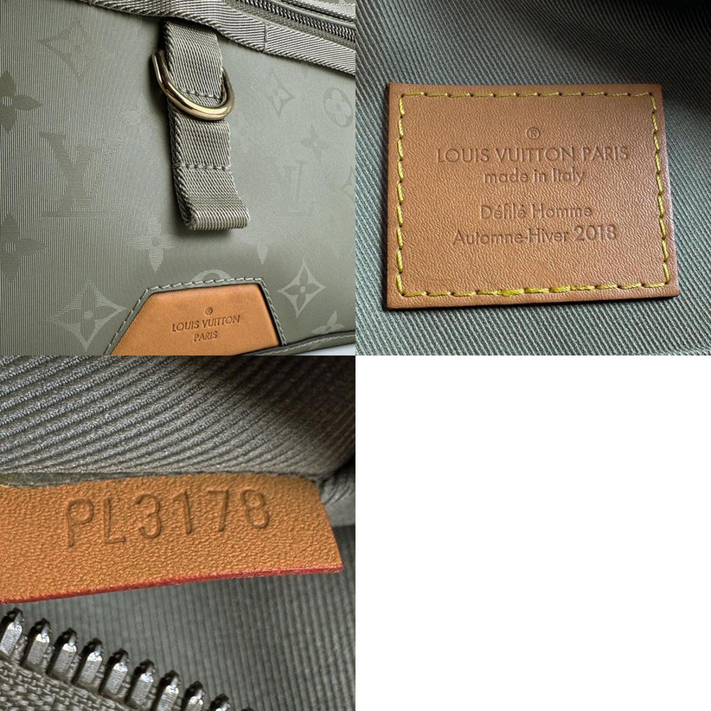 Louis Vuitton Gray Nylon Canvas Shoulder Bag